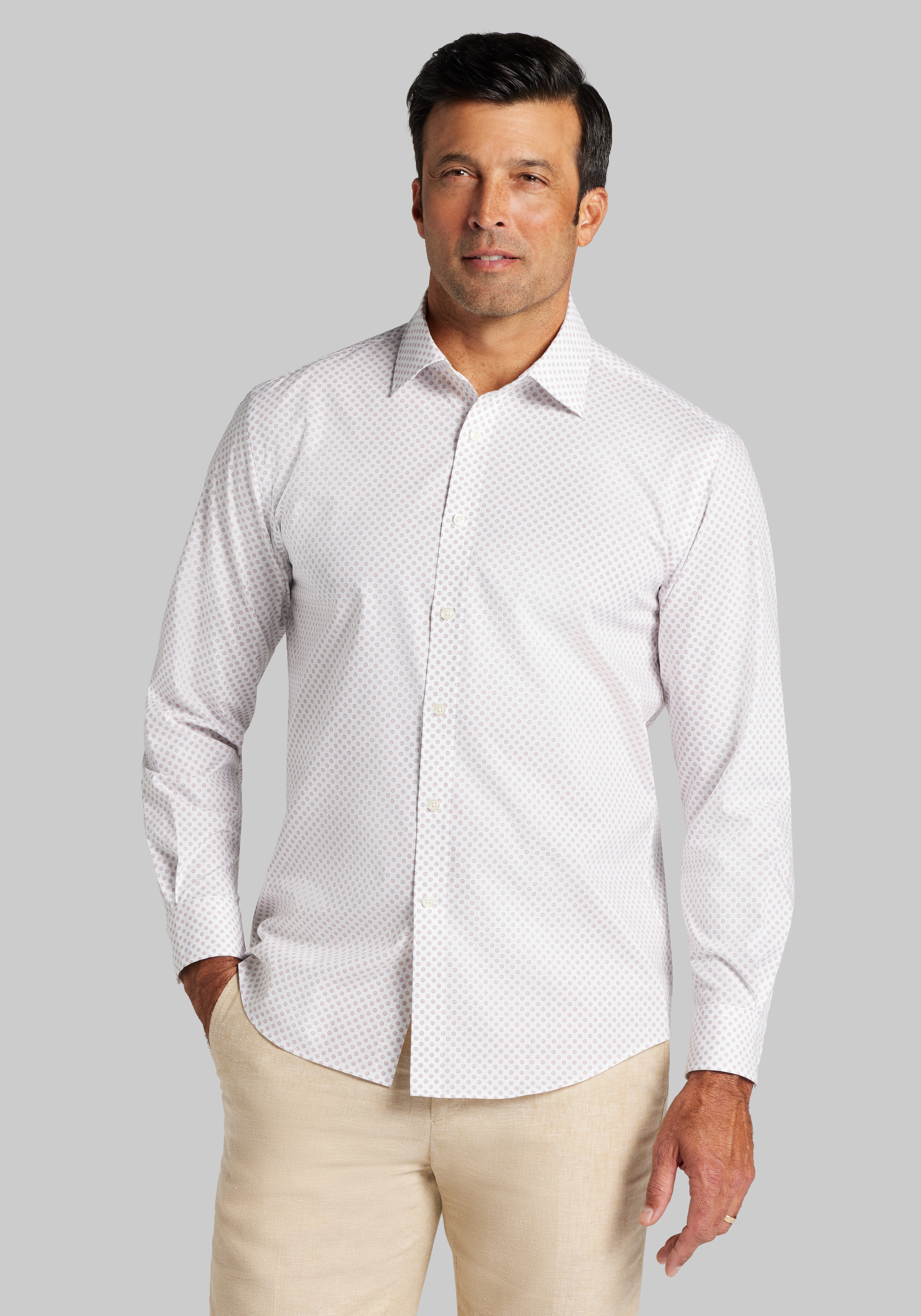 Jos. A. Bank Tailored Fit Circle Dot Sportshirt CLEARANCE