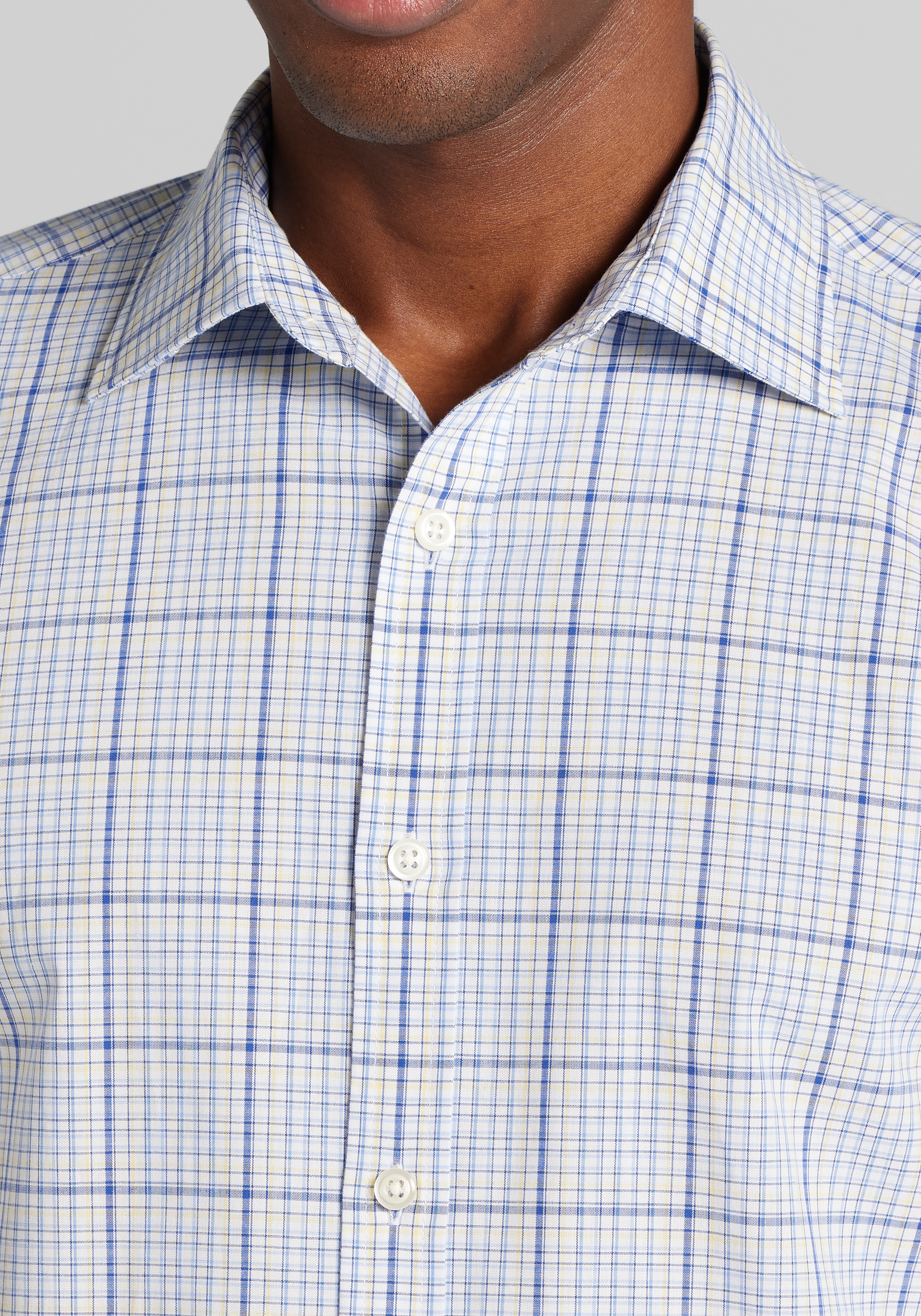 Jos. A. Bank Tailored Fit Windowpane Check Sportshirt CLEARANCE