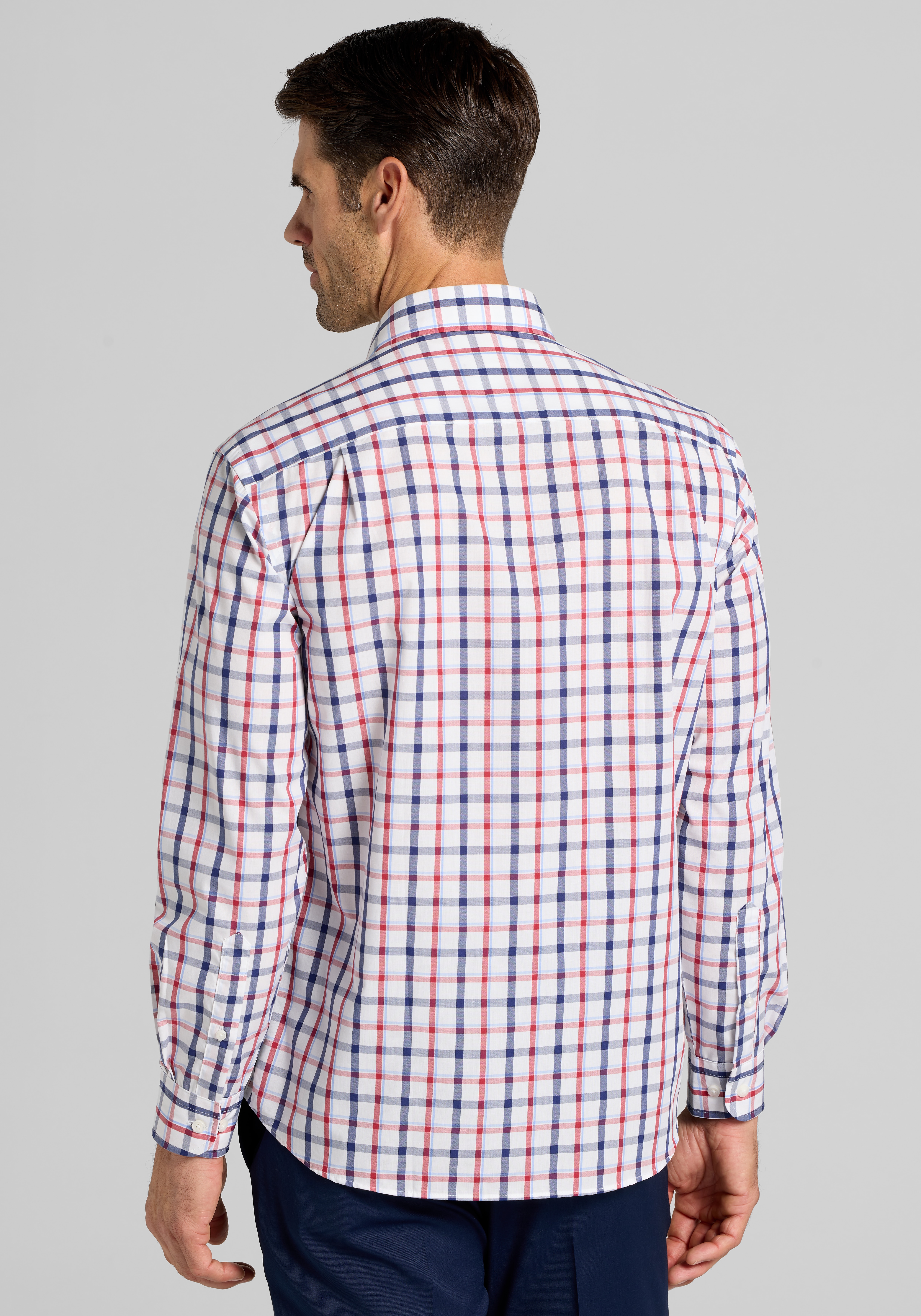 1905 Collection Tailored Fit Large Check Sportshirt