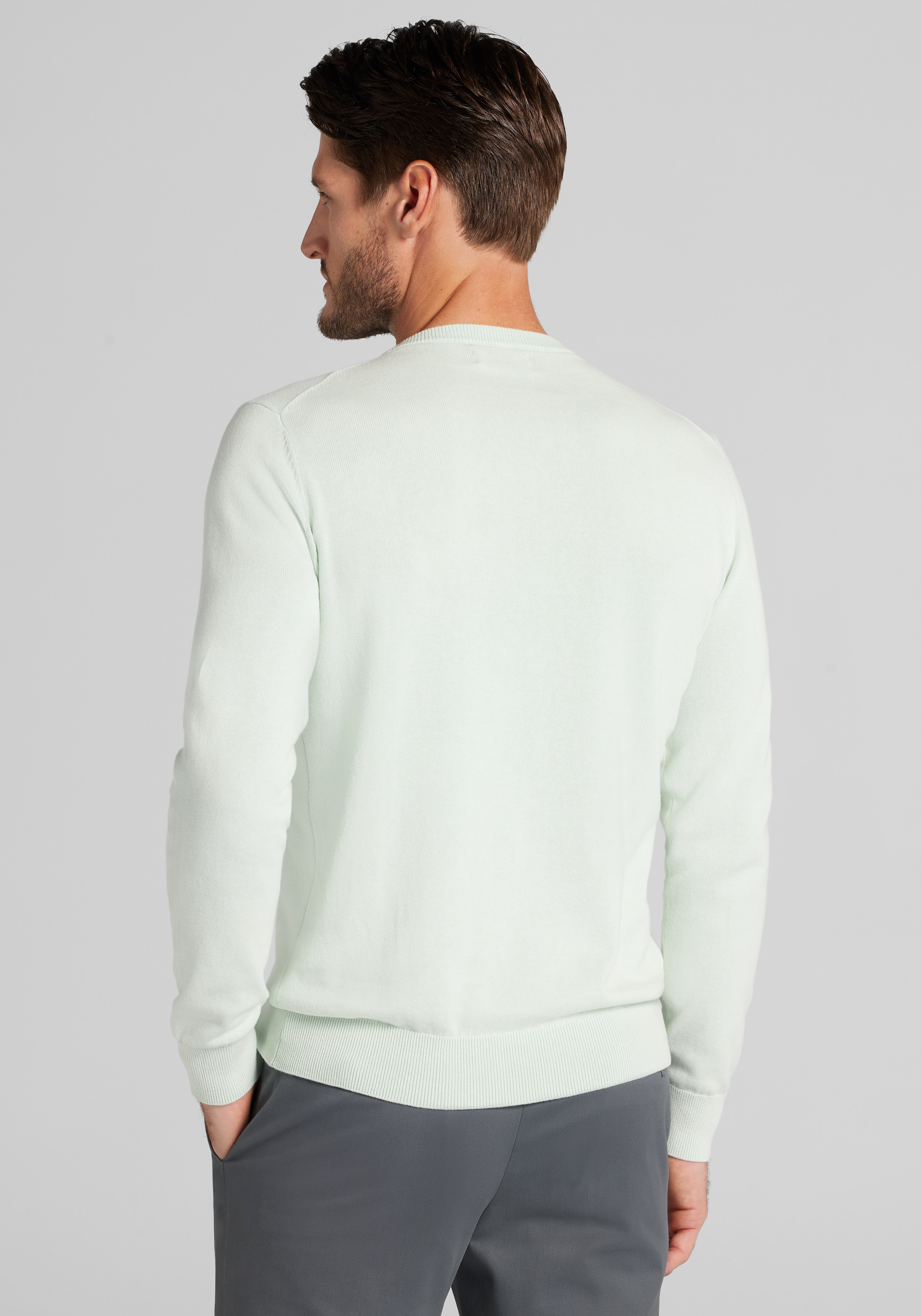 Jos. A. Bank Tailored Fit Garment-Dyed Crew Neck Sweater - Big & Tall CLEARANCE