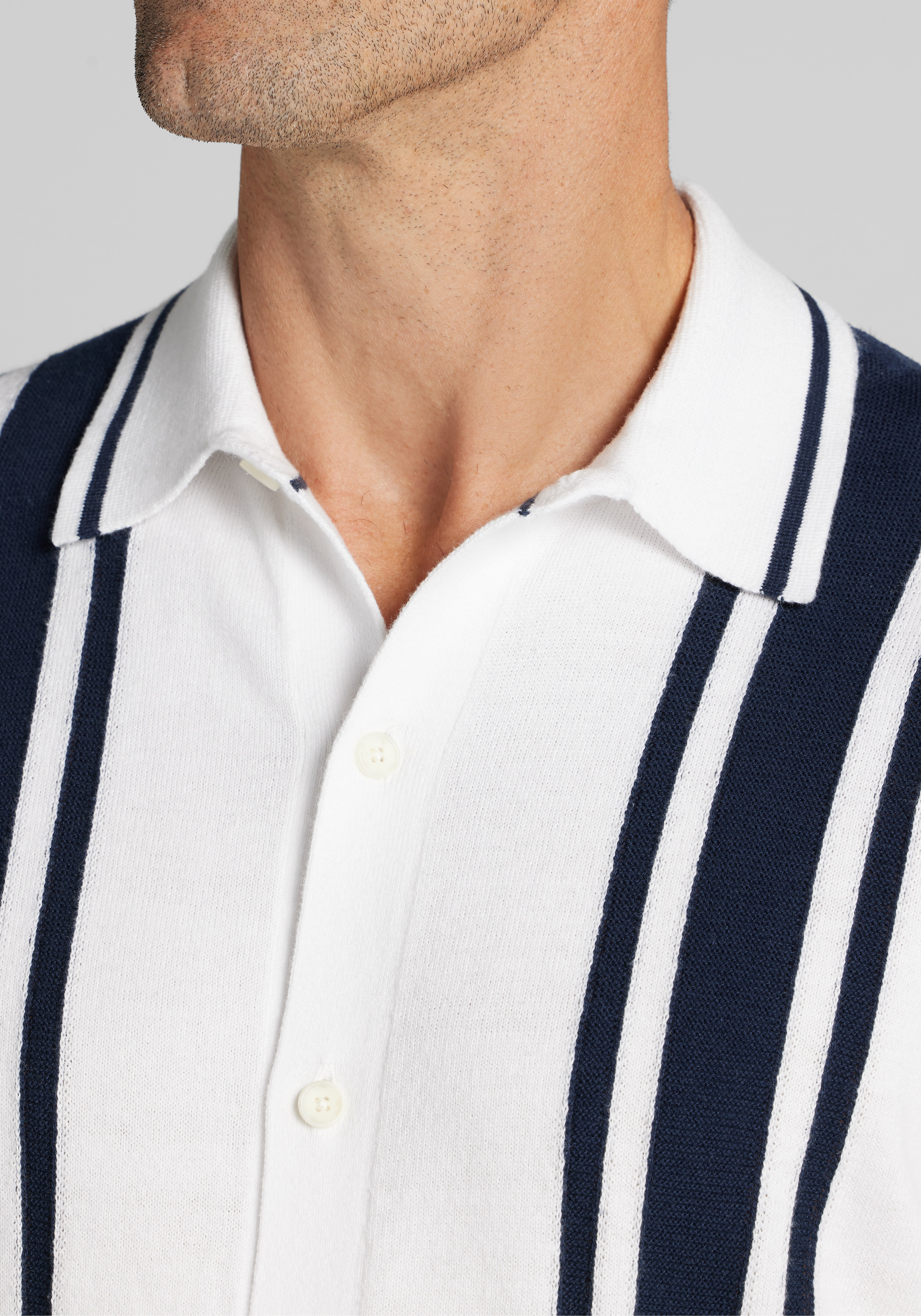 Jos. A. Bank Tailored Fit Bowling Panel Shirt Sweater