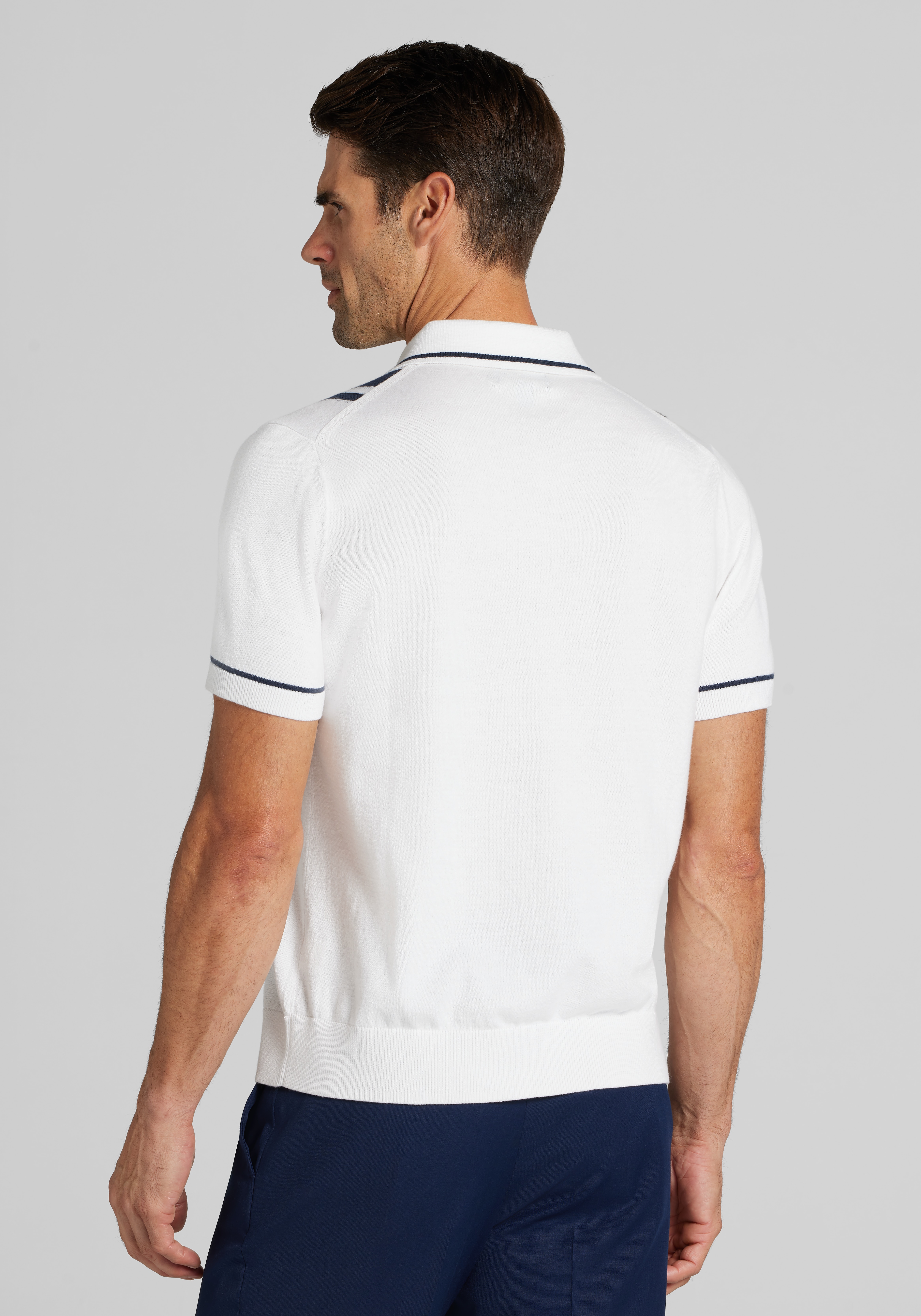 Jos. A. Bank Tailored Fit Bowling Panel Shirt Sweater