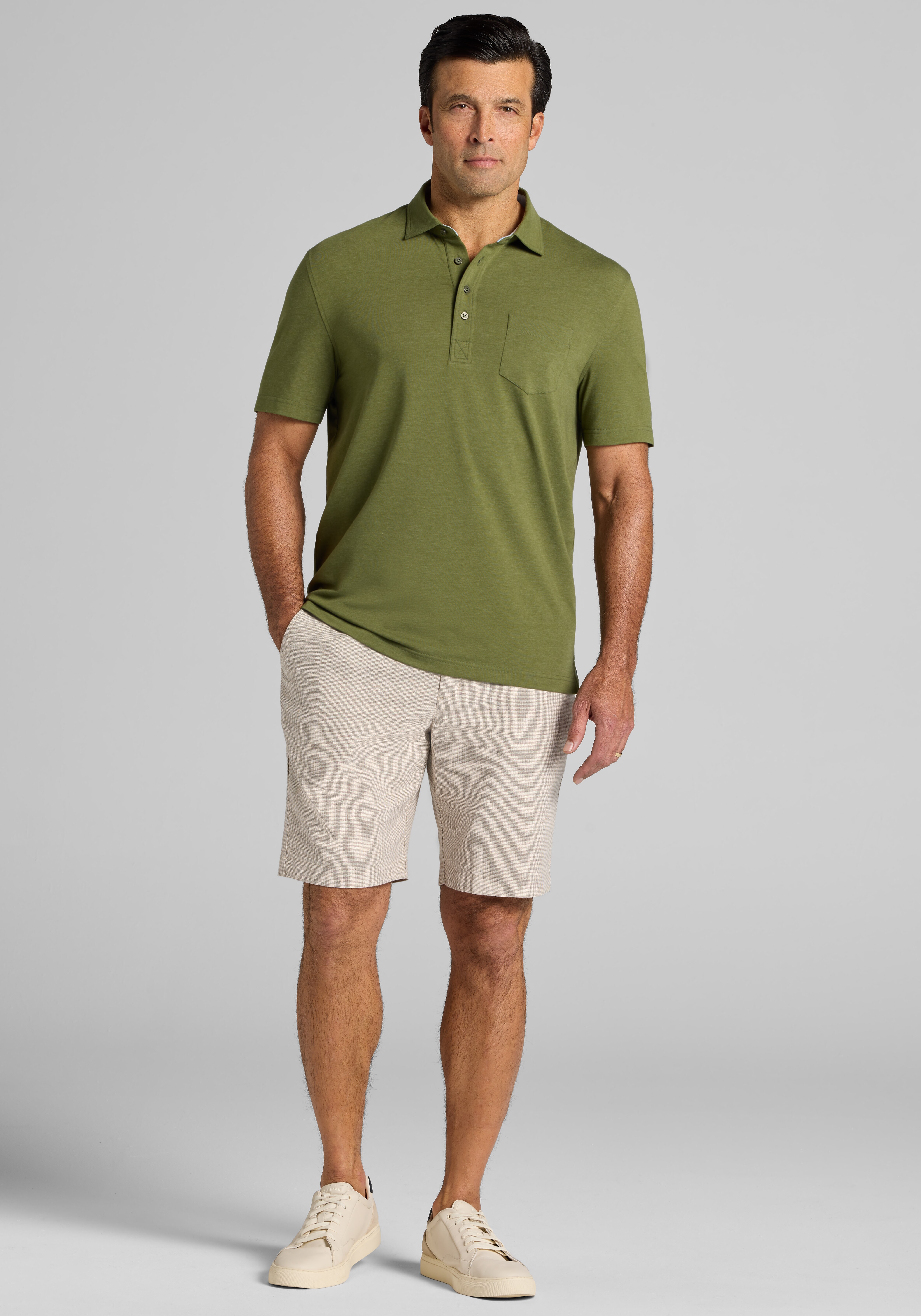 Jos. A. Bank Traditional Fit Heathered Polo