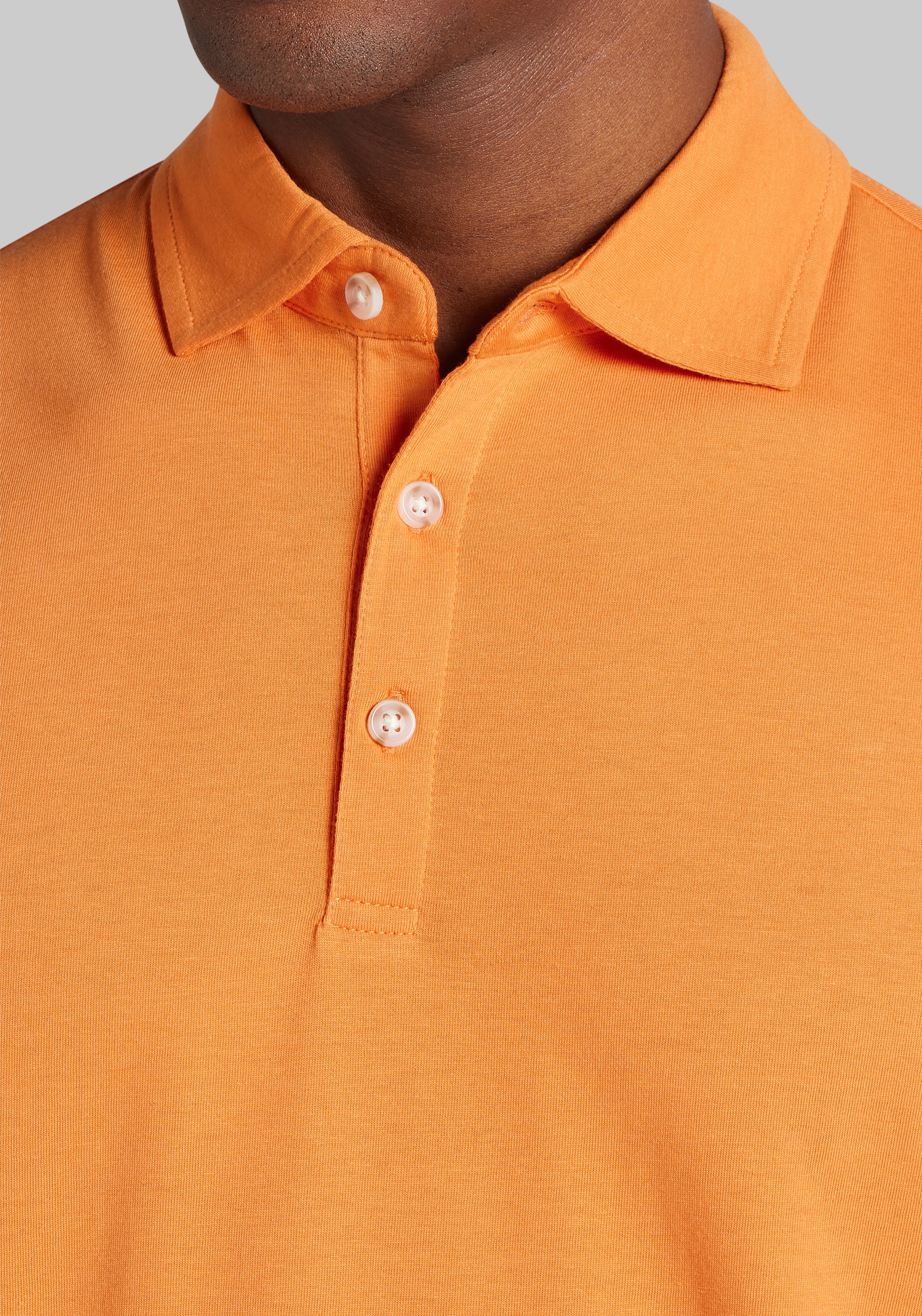 1905 Collection Tailored Fit Solid Polo Shirt CLEARANCE