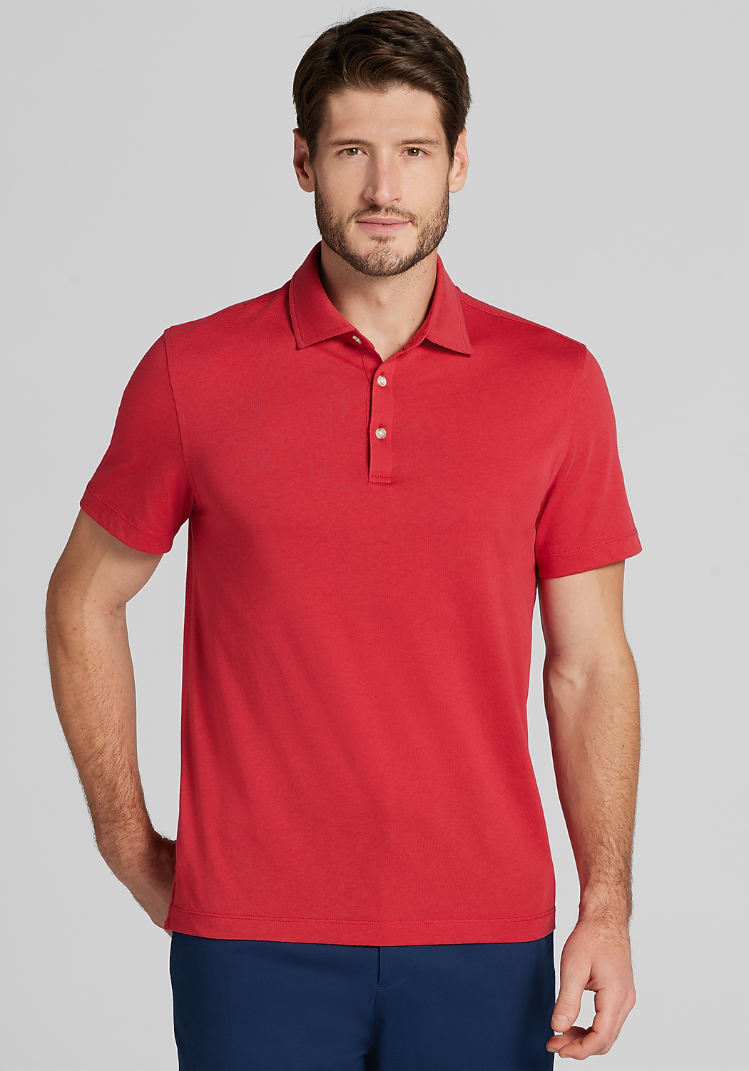 1905 Collection Tailored Fit Solid Polo Shirt - Big & Tall