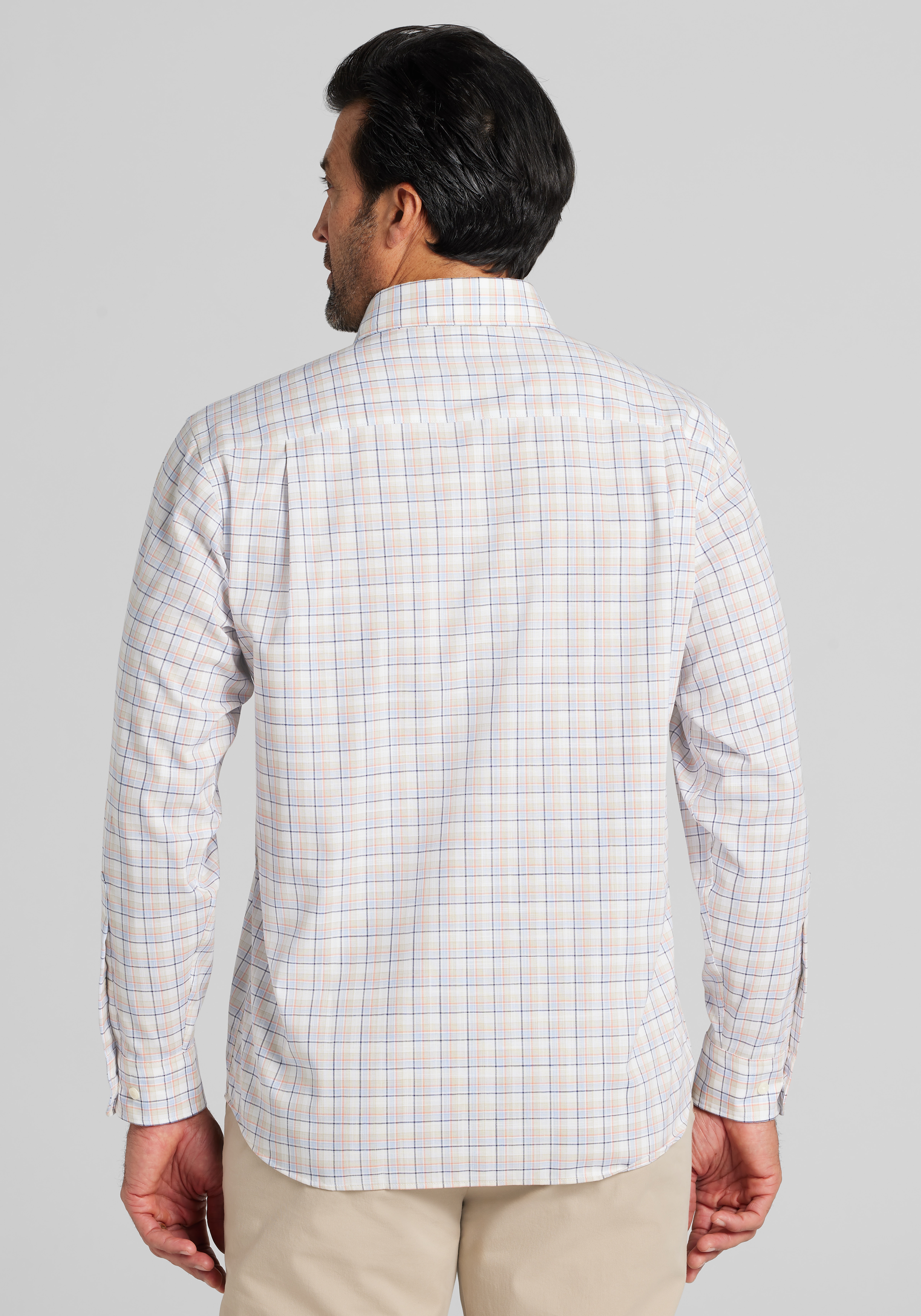 Jos. A. Bank Traditional Fit Plaid Sportshirt