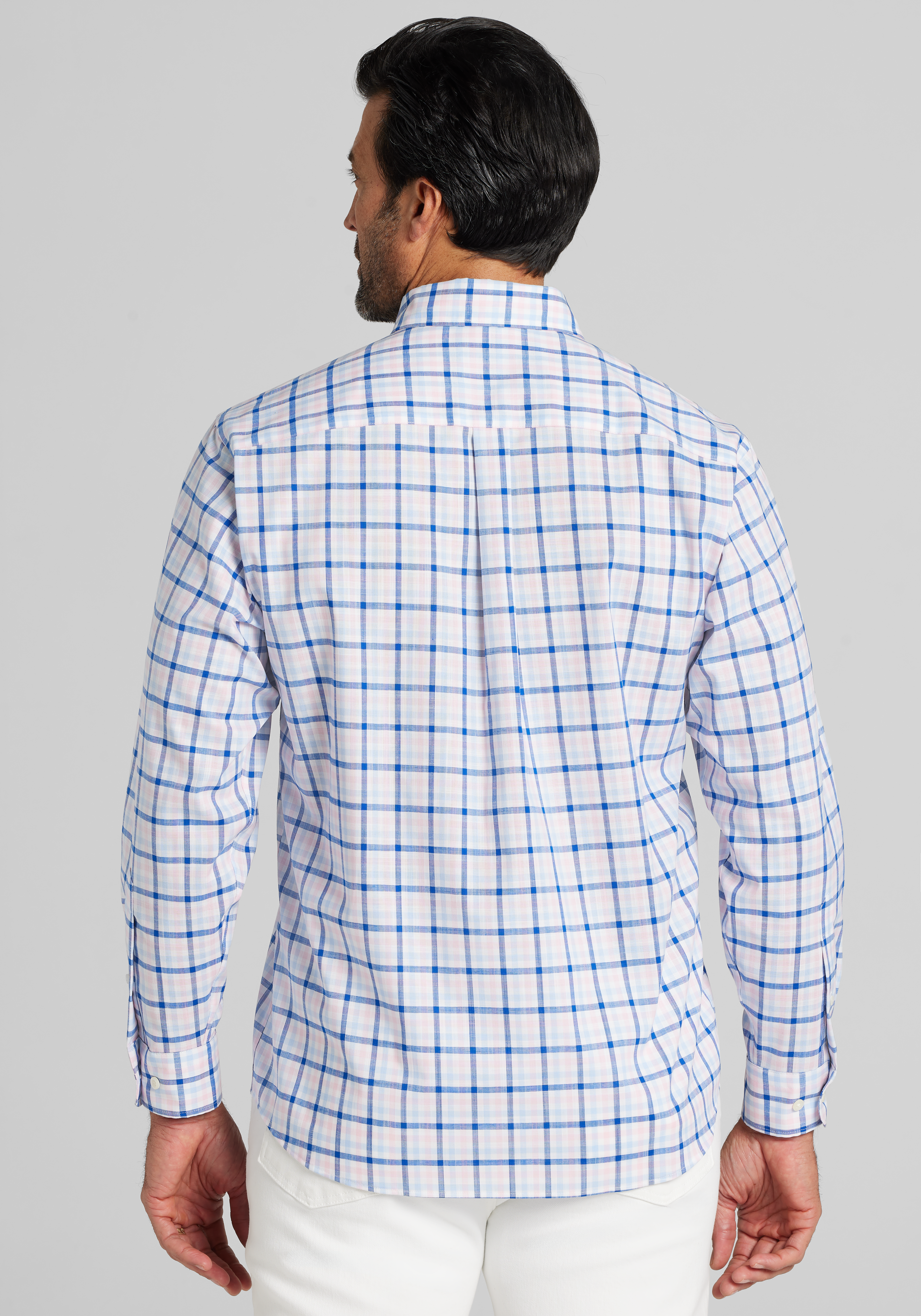 Jos. A. Bank Traditional Fit Large Check Sportshirt