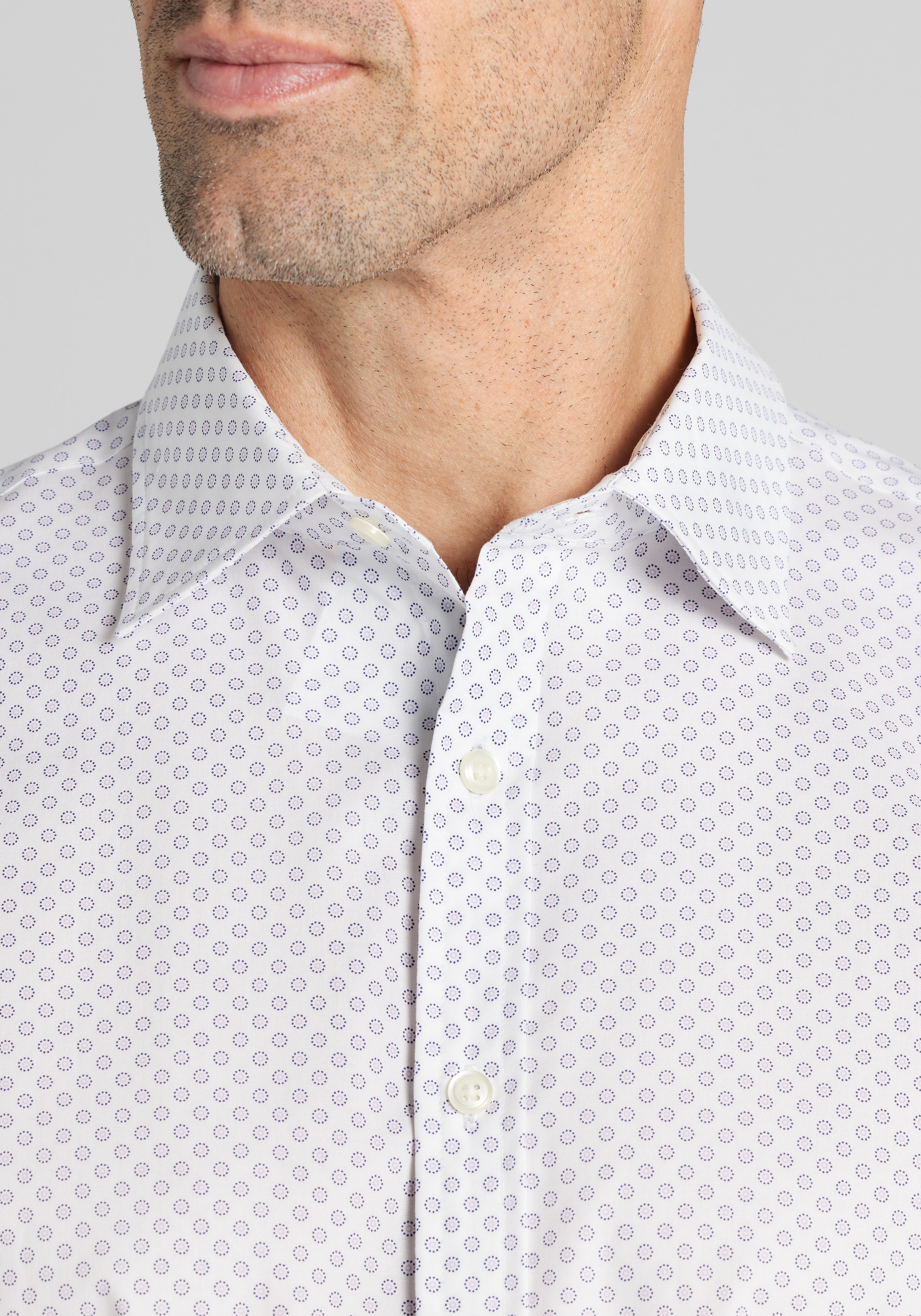 Jos. A. Bank Traditional Fit Sunburst Circles Sportshirt