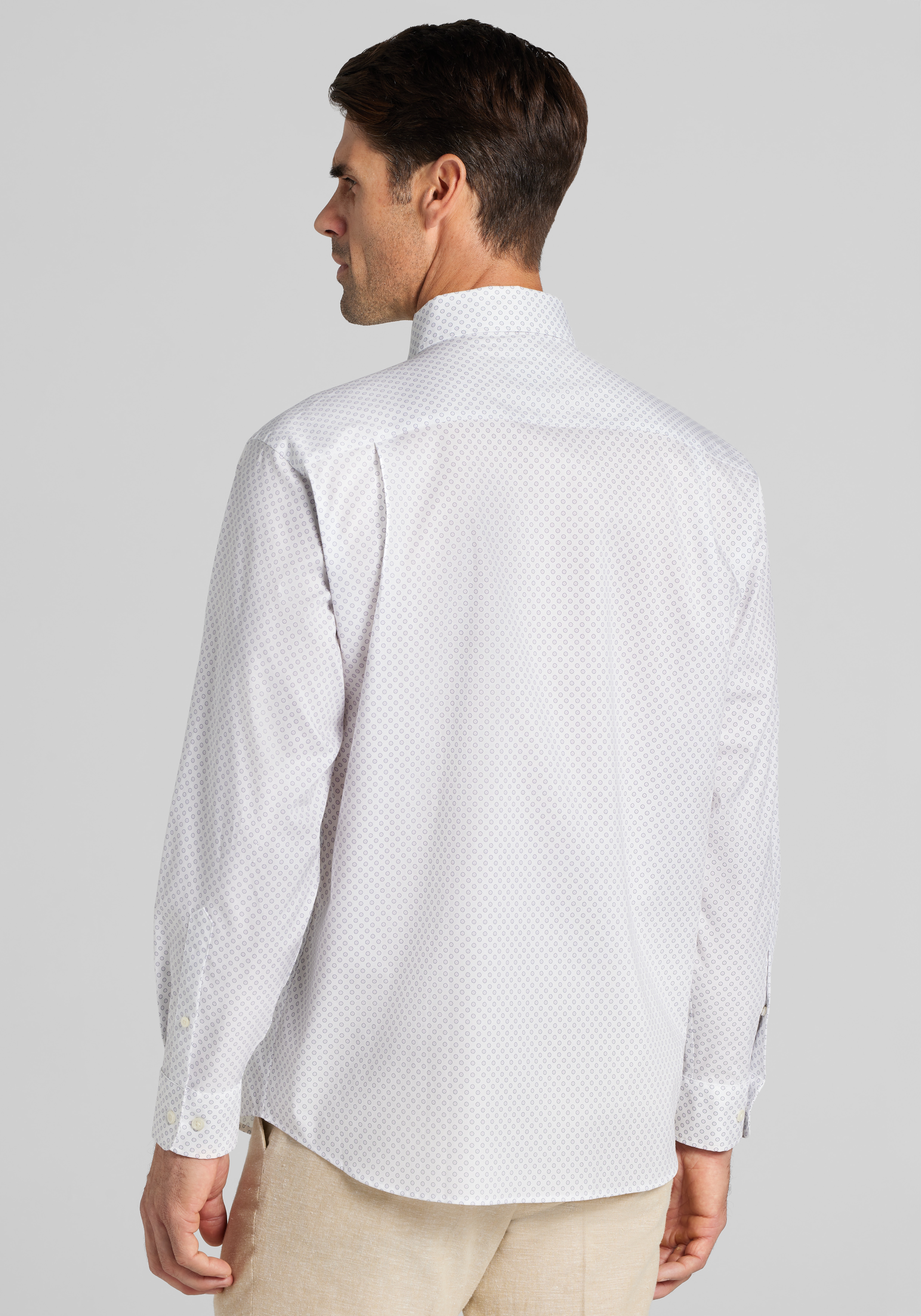 Jos. A. Bank Traditional Fit Sunburst Circles Sportshirt