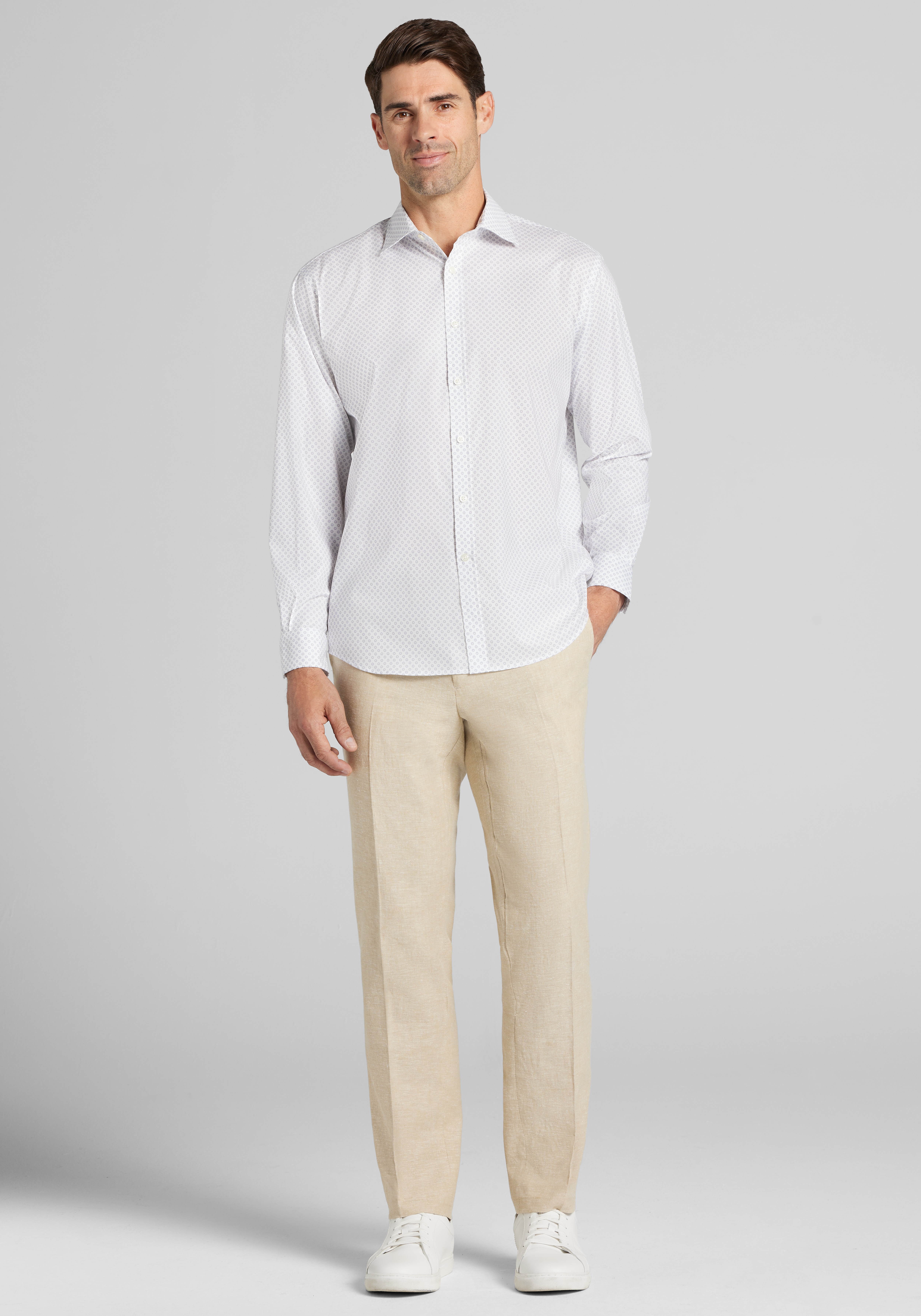 Jos. A. Bank Traditional Fit Sunburst Circles Sportshirt