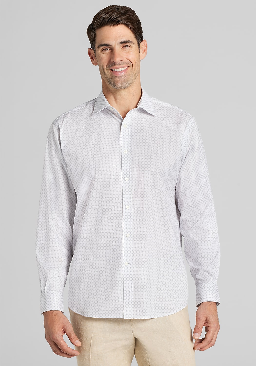 Jos. A. Bank Traditional Fit Sunburst Circles Sportshirt