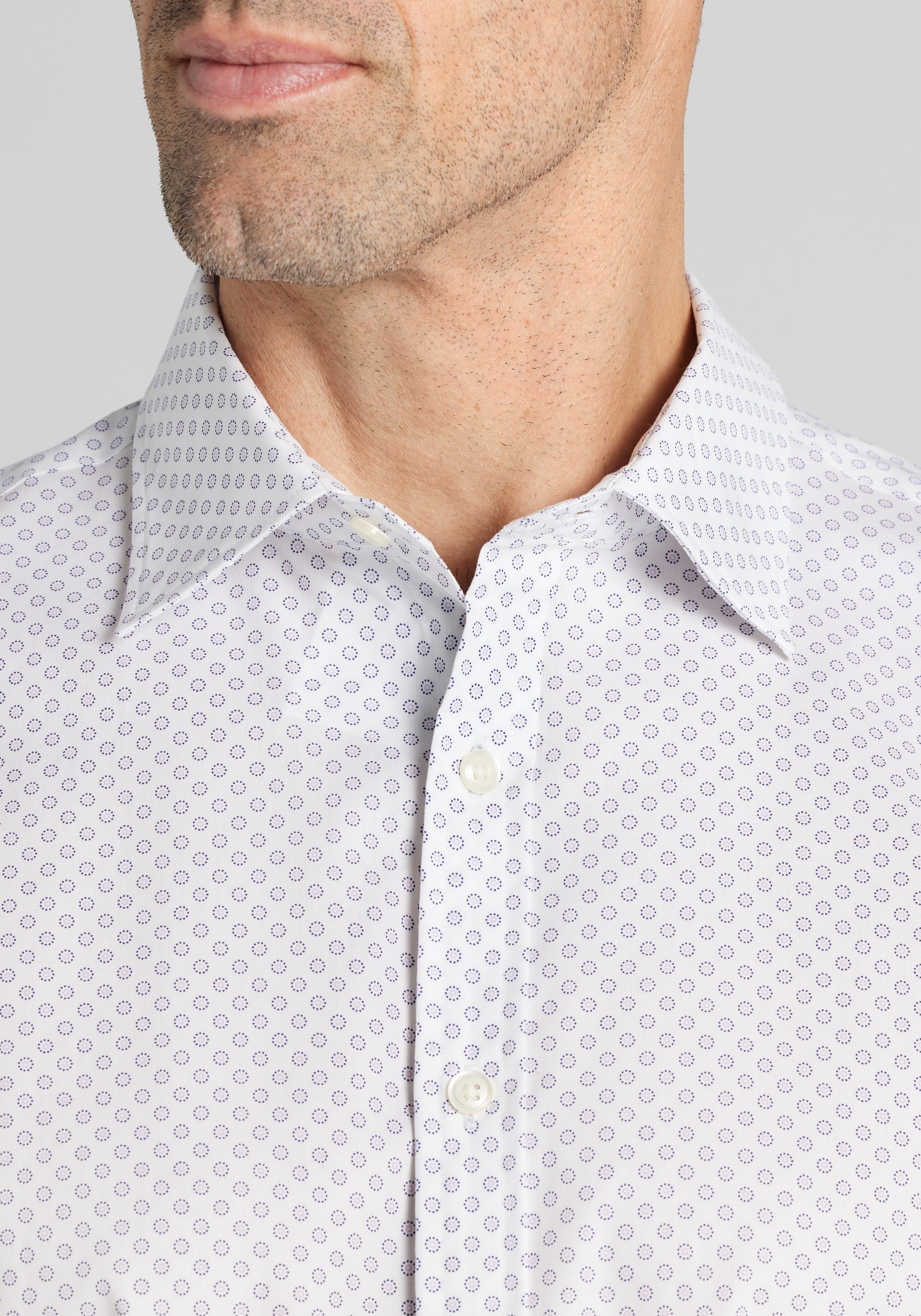 Jos. A. Bank Traditional Fit Sunburst Circles Button Up Shirt CLEARANCE