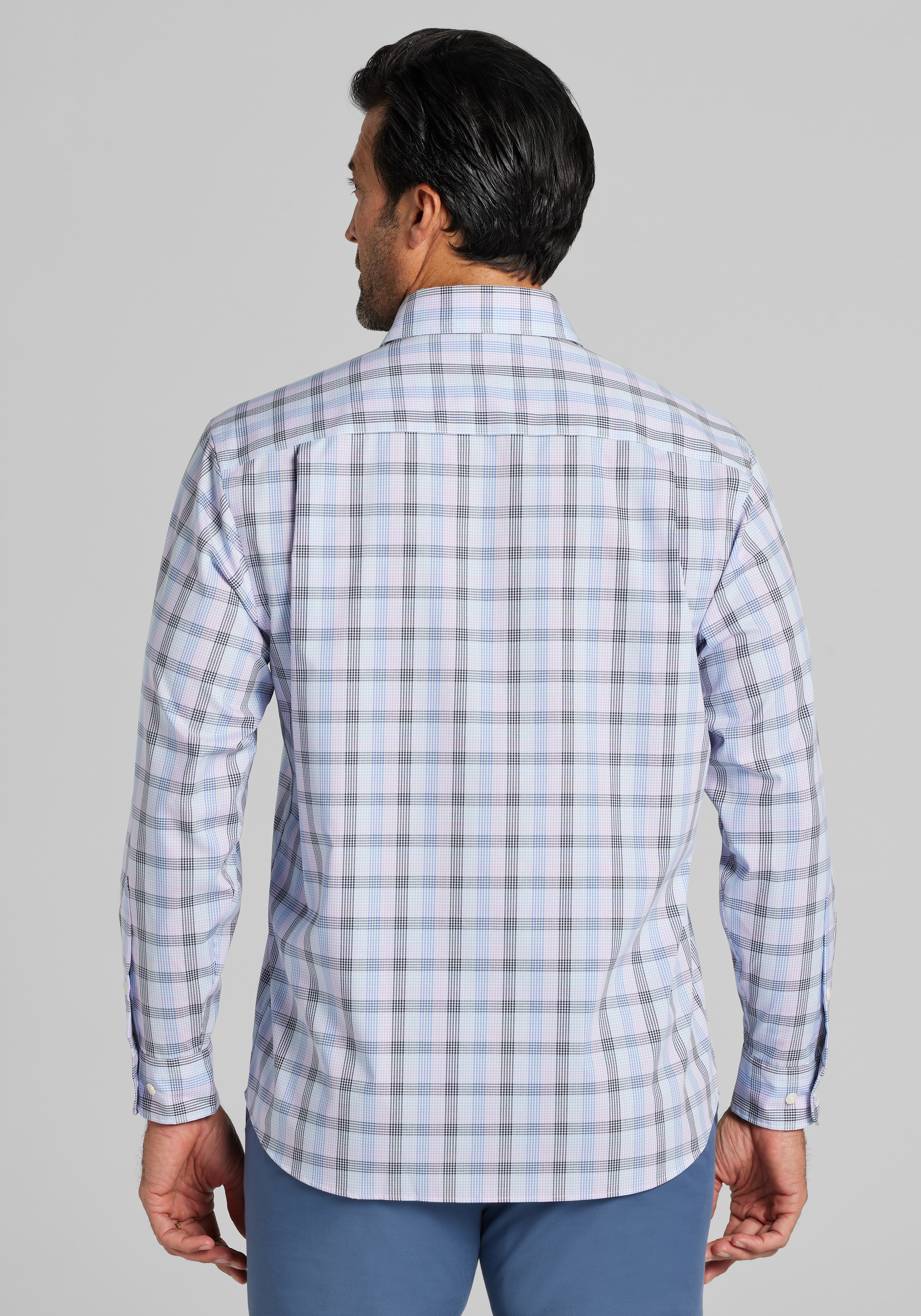Jos. A. Bank Traditional Fit Multi Check Sportshirt