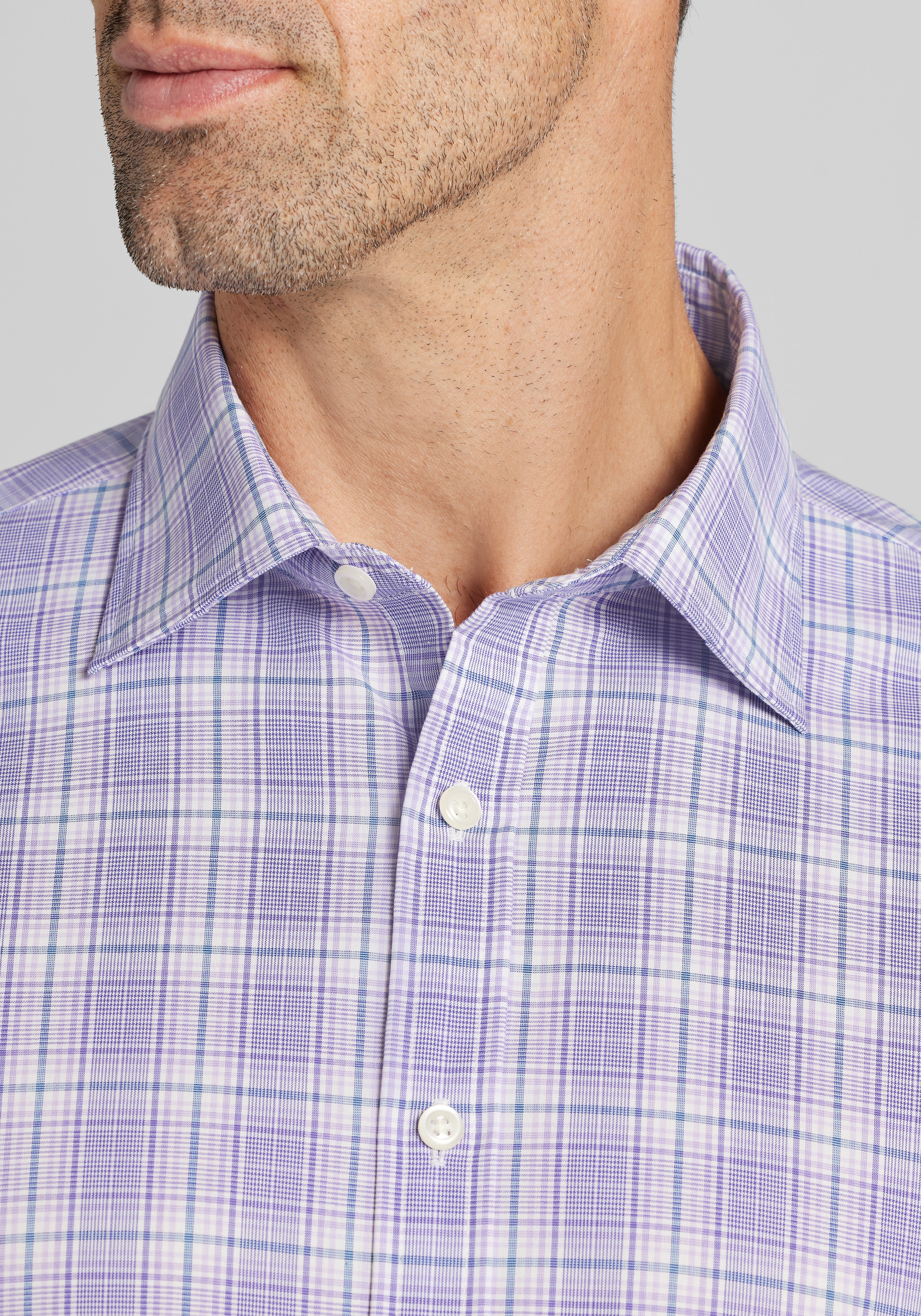Jos. A. Bank Traditional Fit Grid Check Sportshirt