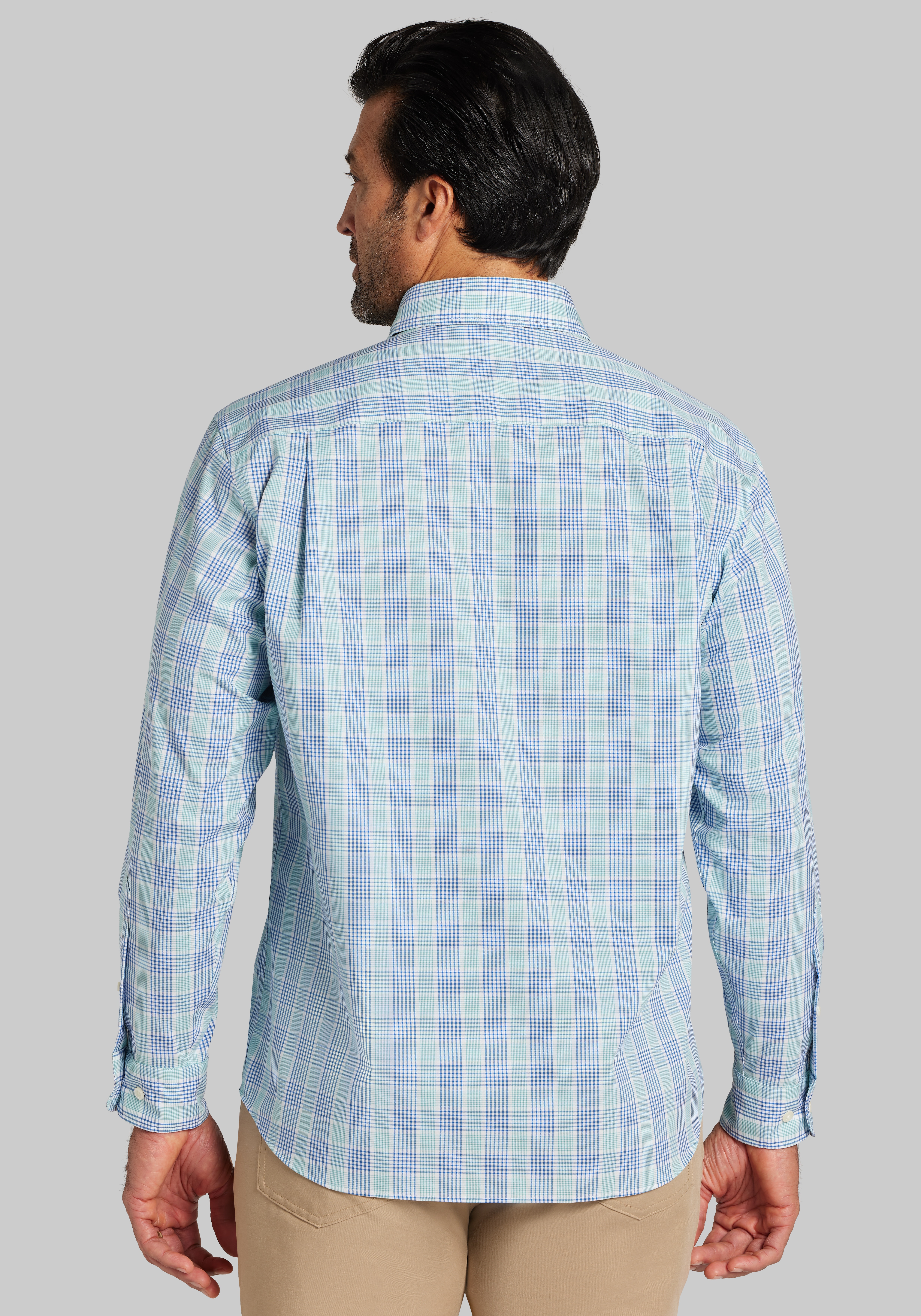 Jos. A. Bank Traditional Fit Multi-Check Sportshirt