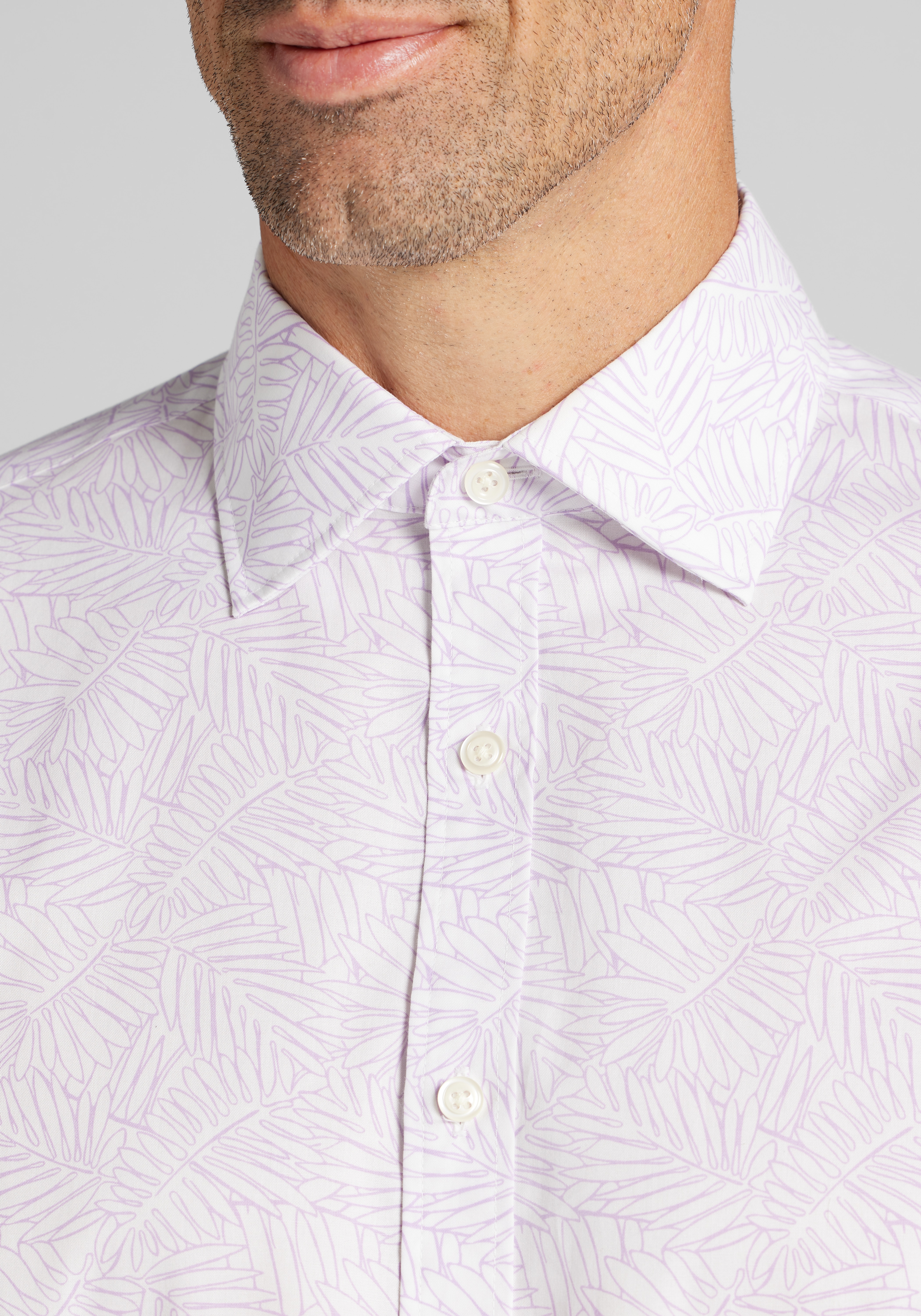 Jos. A. Bank Traditional Fit Fern Short Sleeve Sportshirt