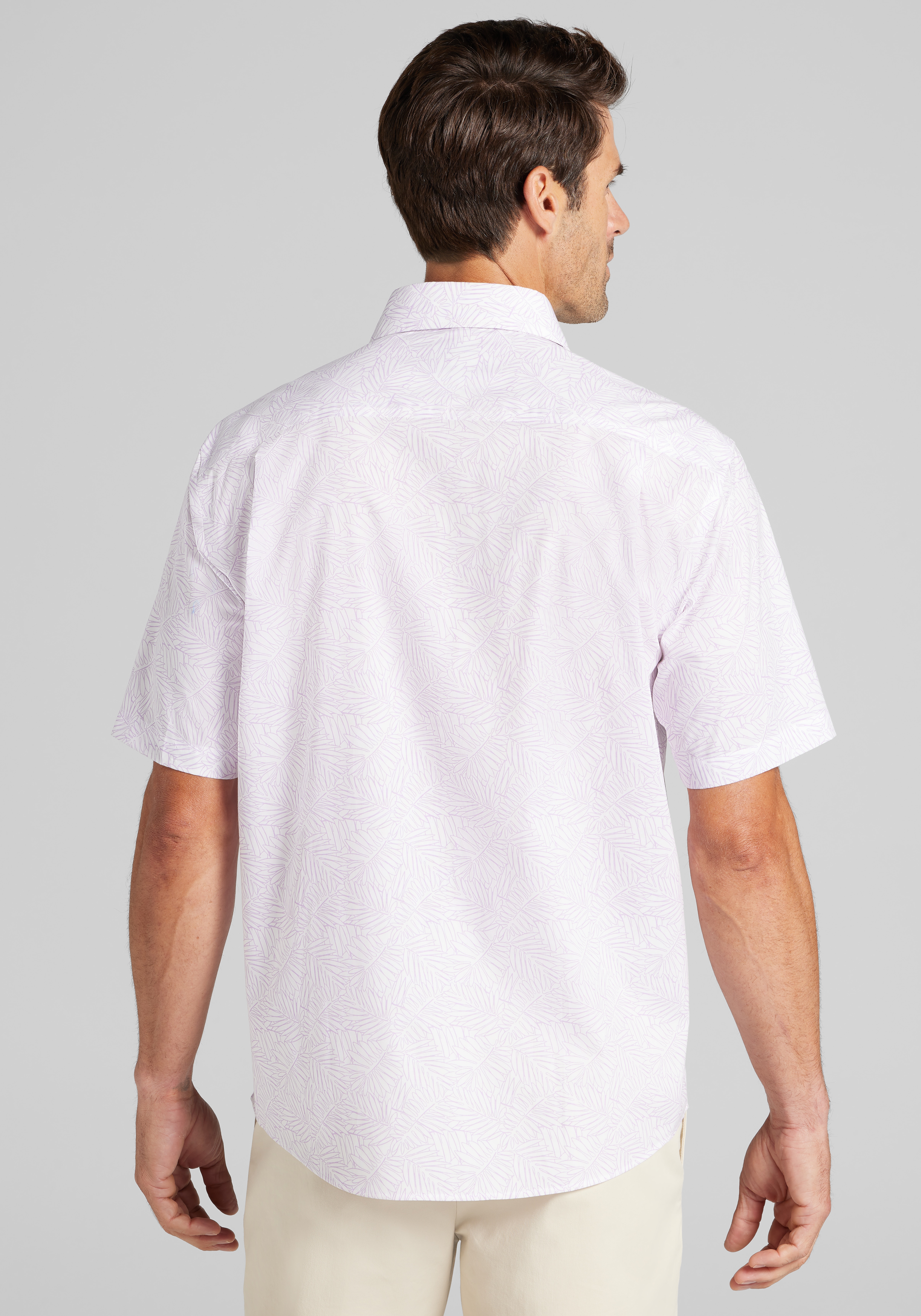 Jos. A. Bank Traditional Fit Fern Short Sleeve Sportshirt