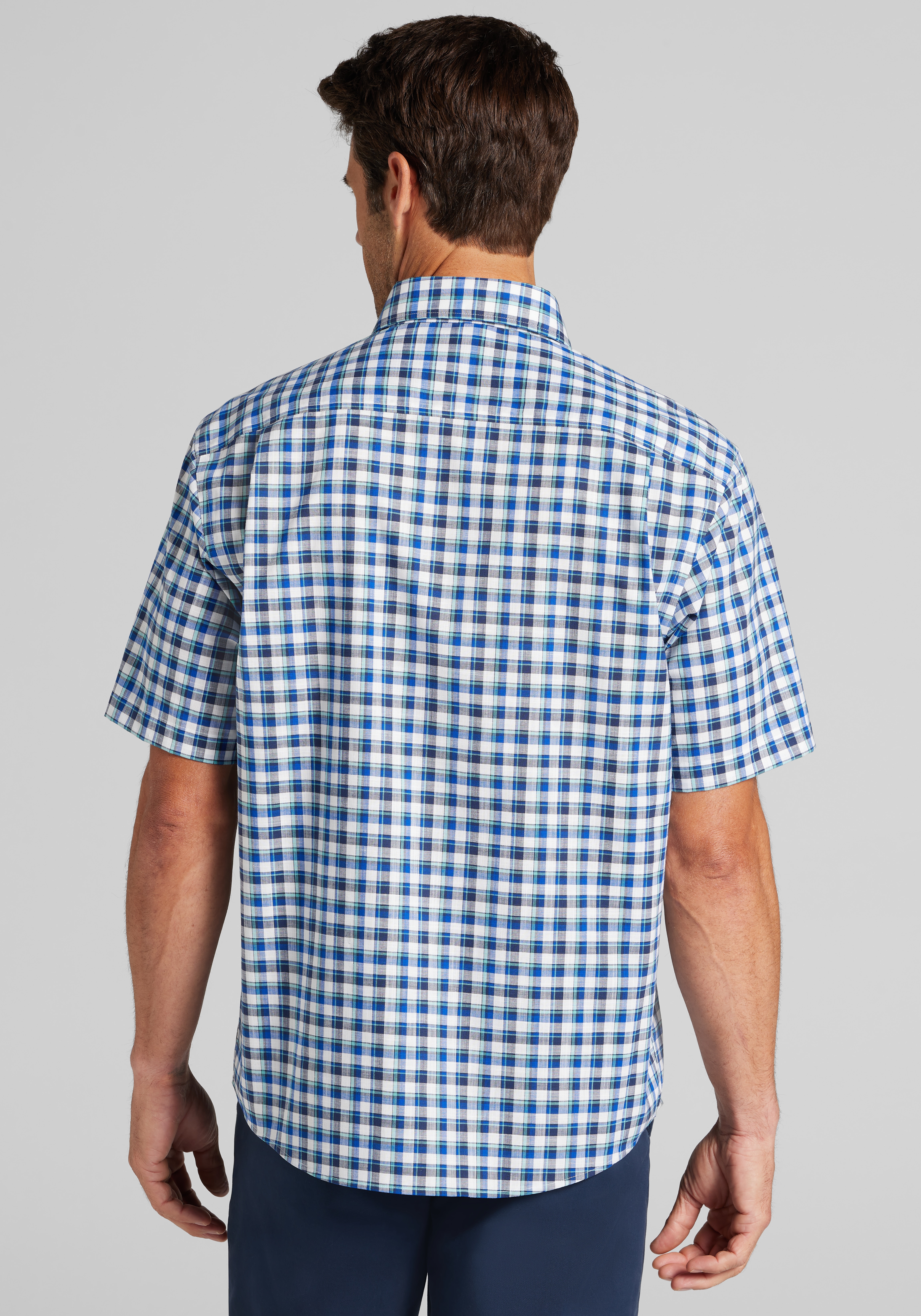 Jos. A. Bank Traditional Fit Medium Multi-Check Sportshirt