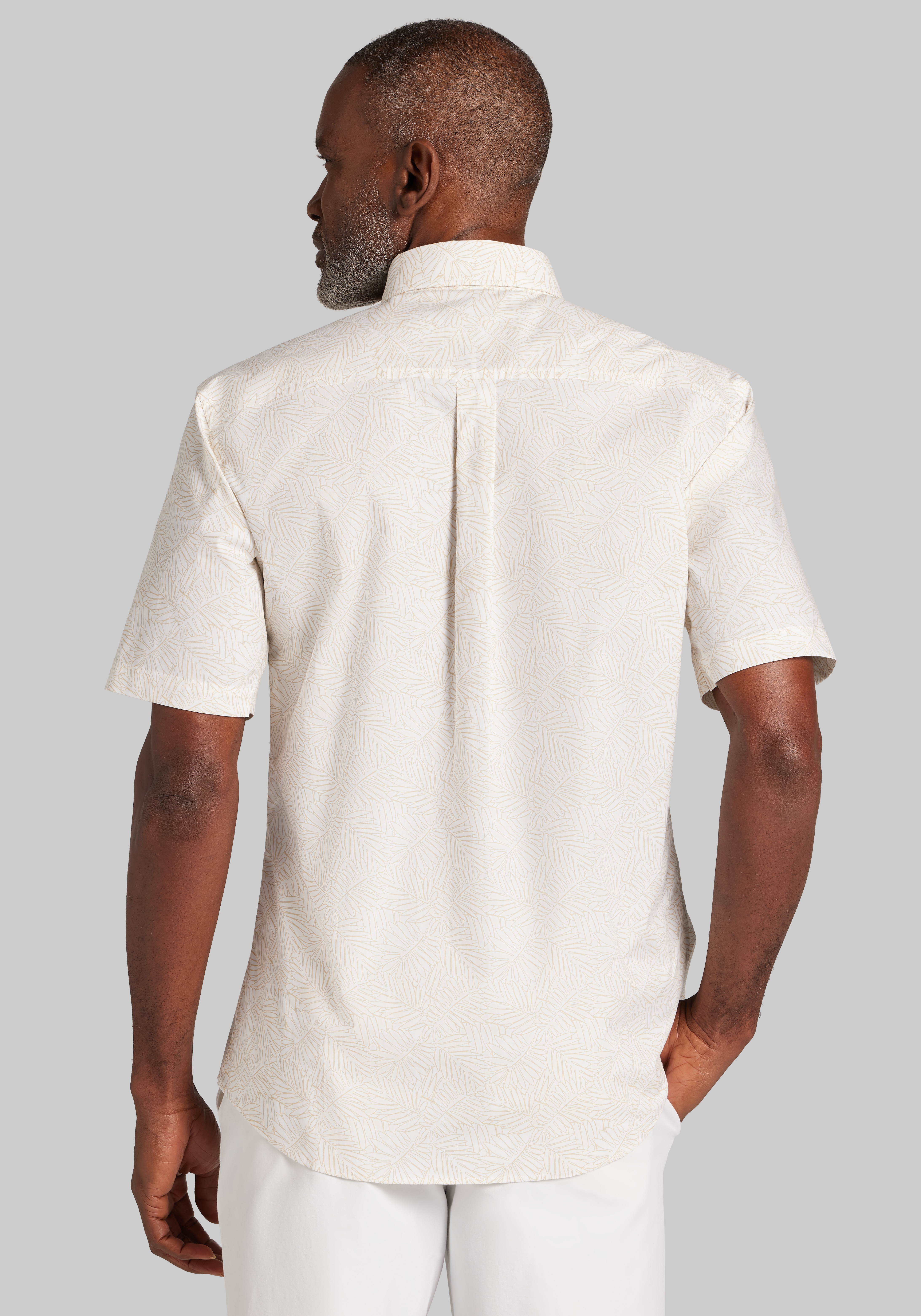 Jos. A. Bank Tailored Fit Fern Short Sleeve Sportshirt