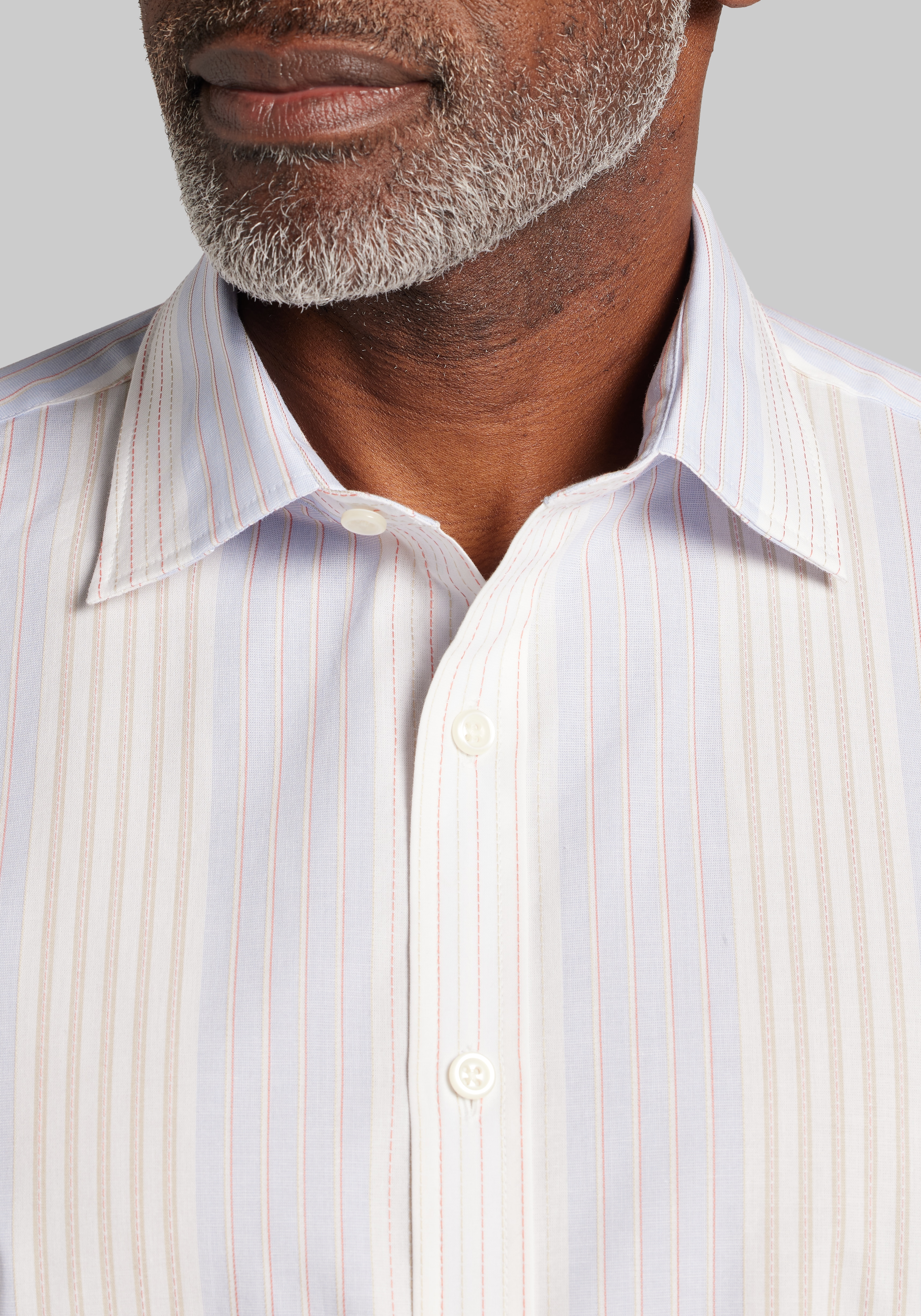 Jos. A. Bank Tailored Fit Multistripe Sportshirt