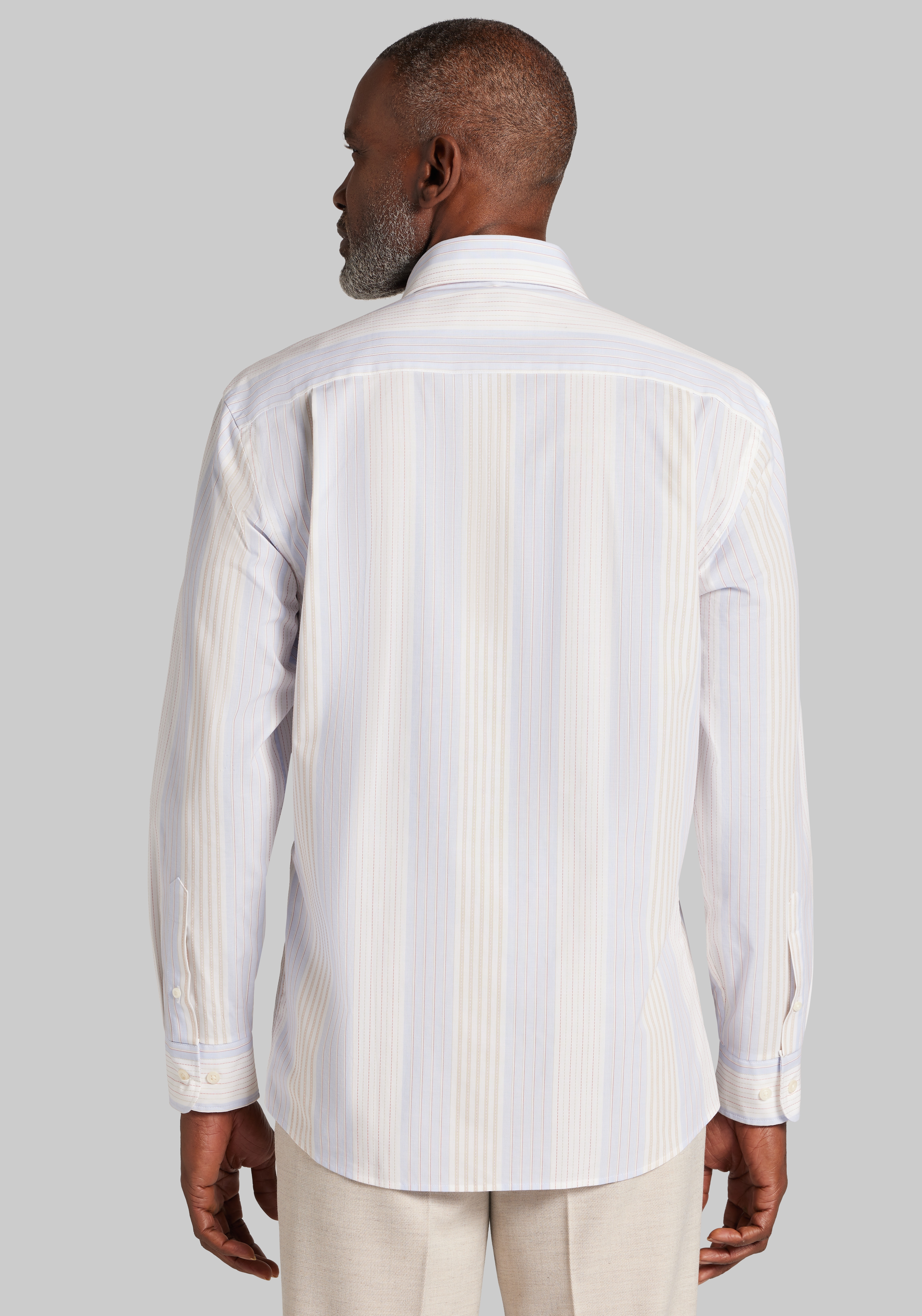 Jos. A. Bank Tailored Fit Multistripe Sportshirt