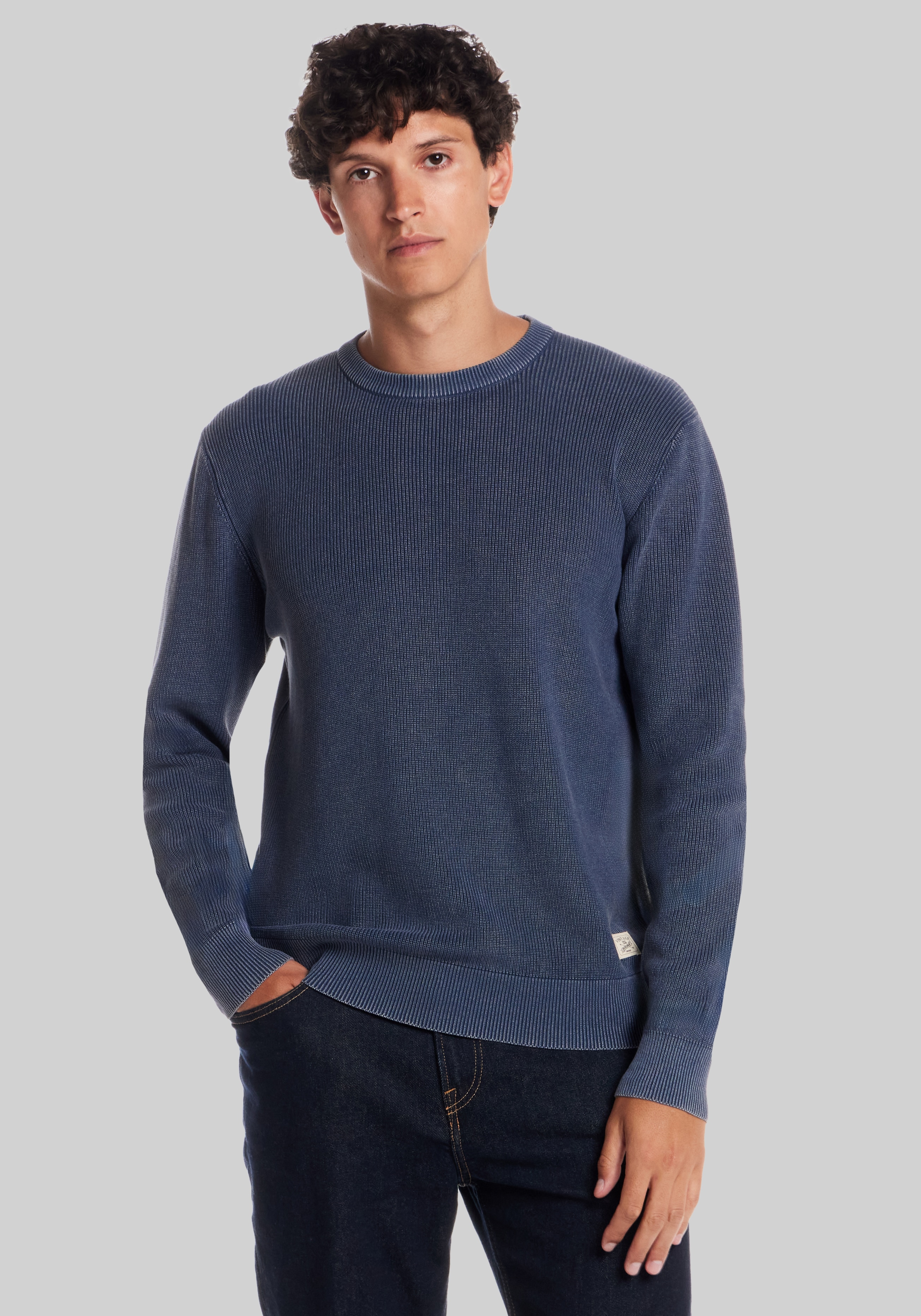 Men's Sweaters, Weatherproof Vintage Traditional Fit Vertical Weave Stonewash Sweater - Jos A Bank