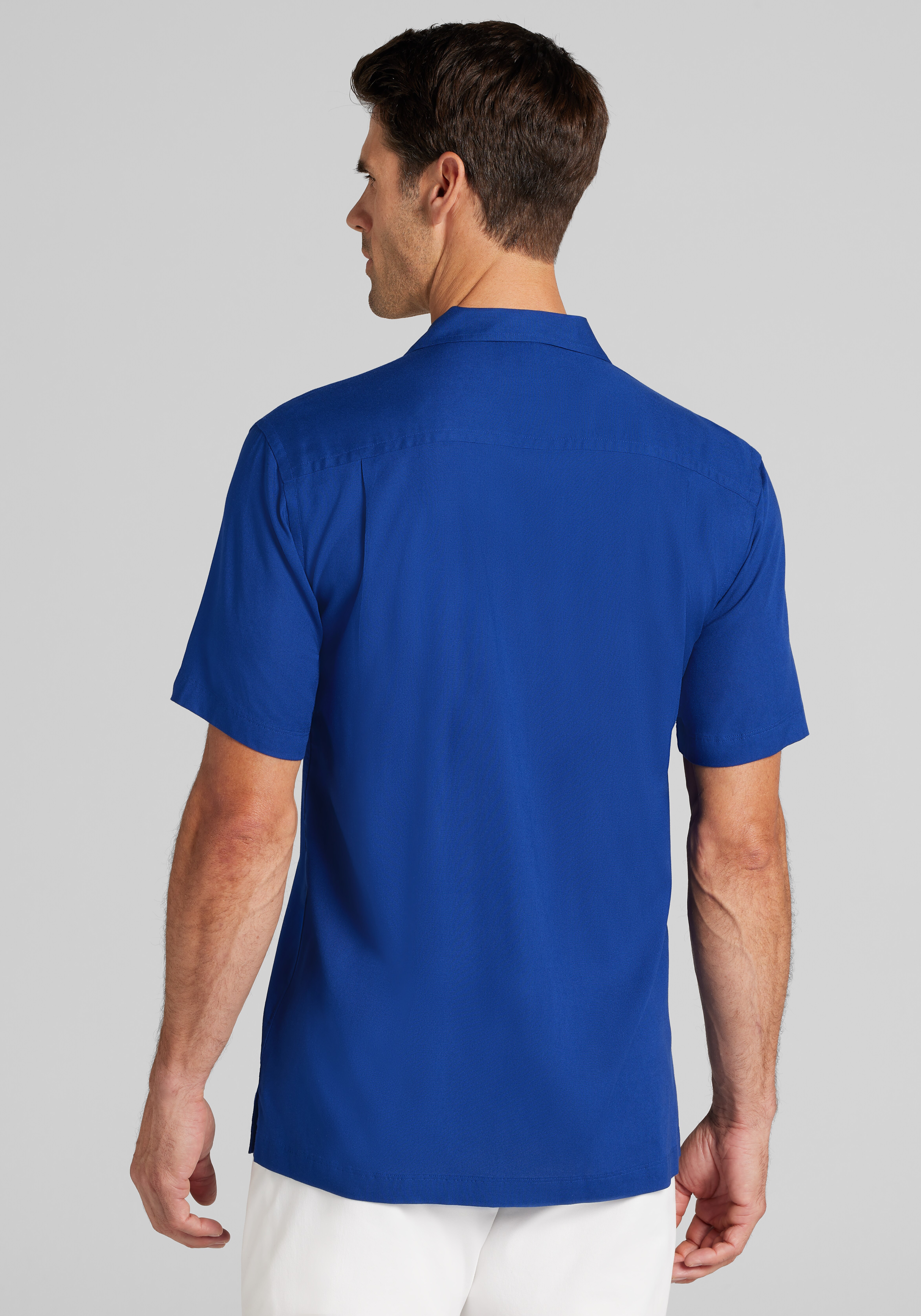 Jos A. Bank Tailored Fit Camp Shirt