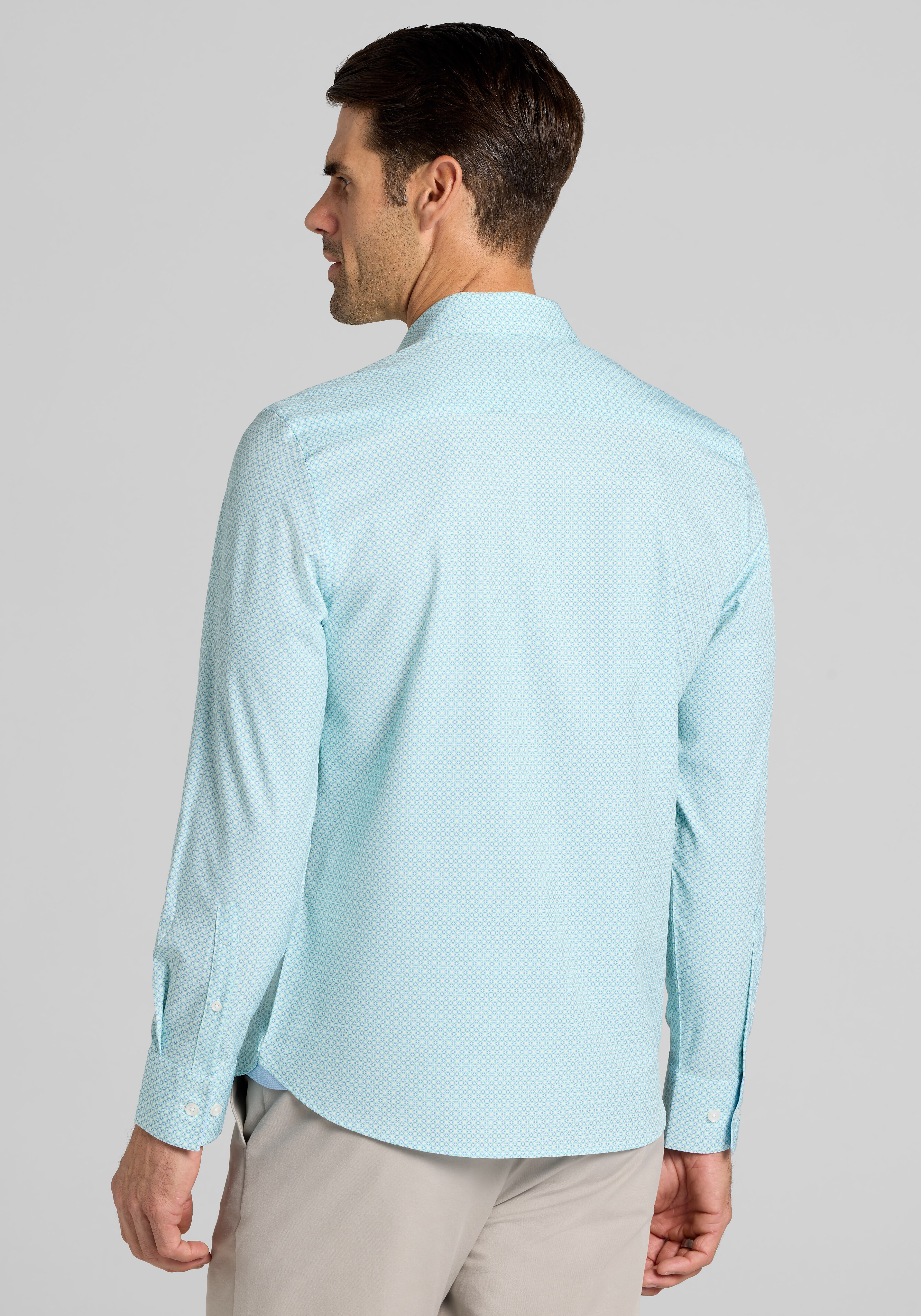 Con.Struct Slim Fit Mini Geo 4-Way Stretch Sportshirt