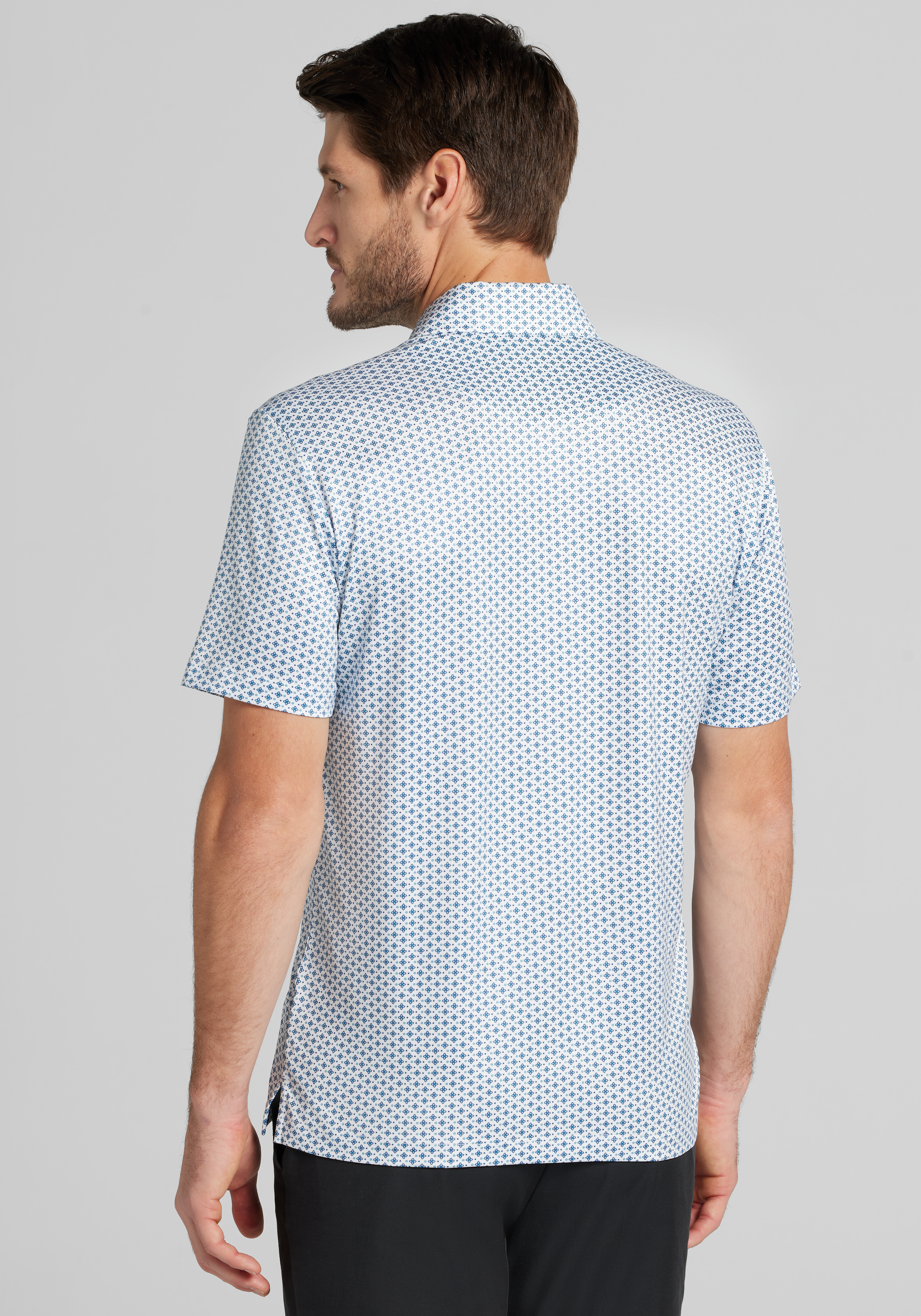 Traveler® Collection Tailored Fit Medallion Performance Polo