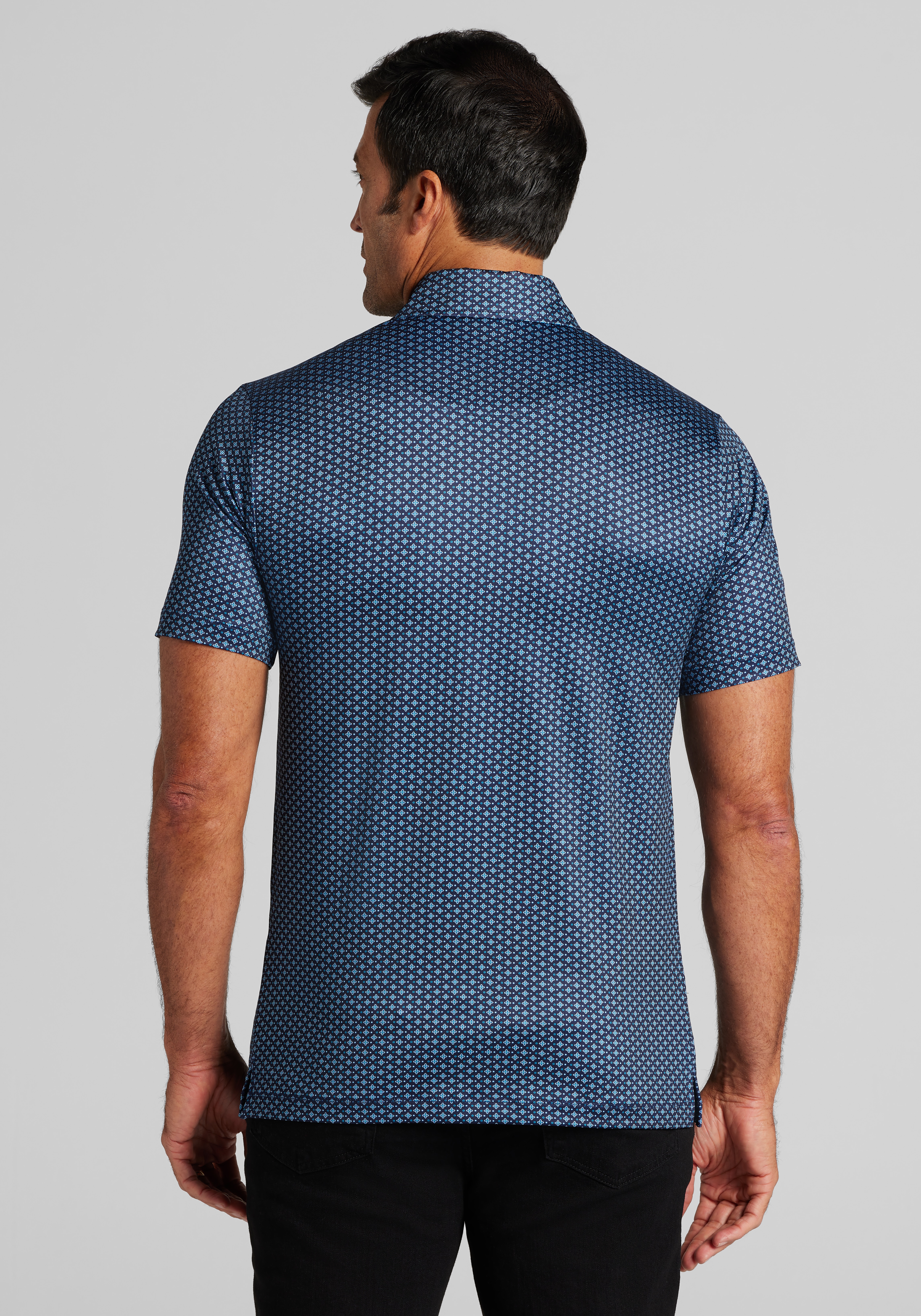 Traveler® Collection Tailored Fit Medallion Performance Polo