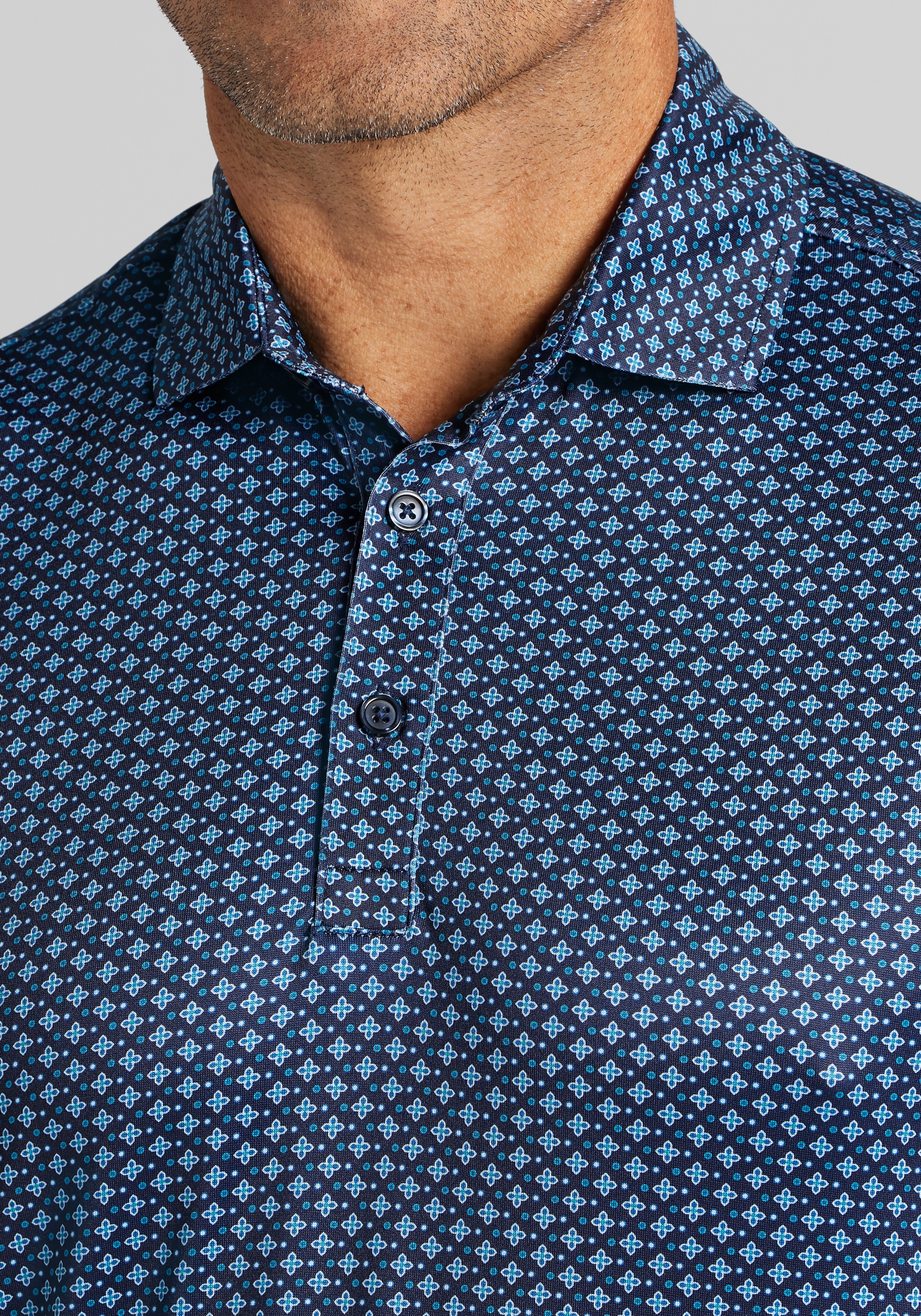 Traveler® Collection Tailored Fit Medallion Performance Polo CLEARANCE