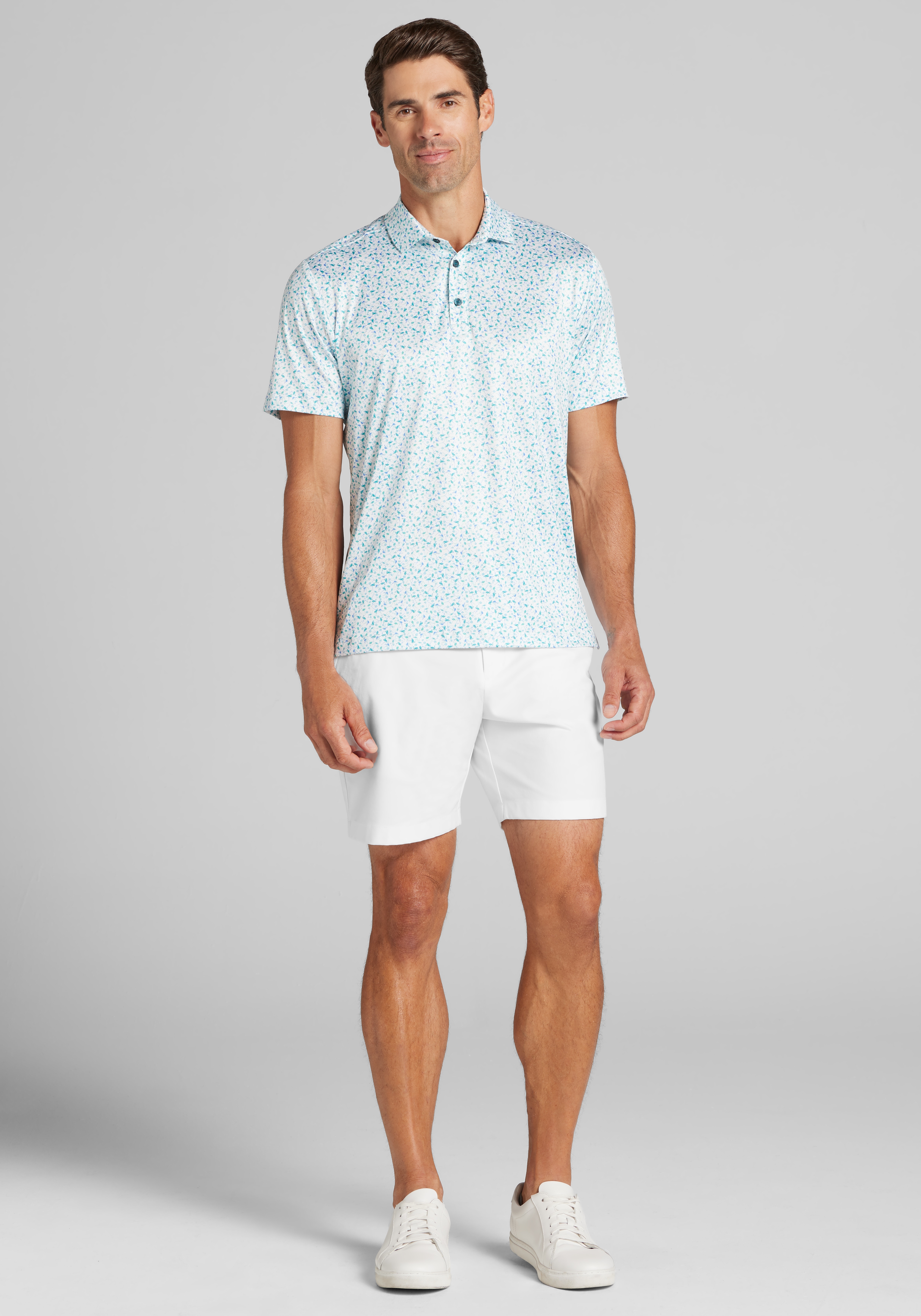 Traveler® Performance Tailored Fit Flamingo Polo