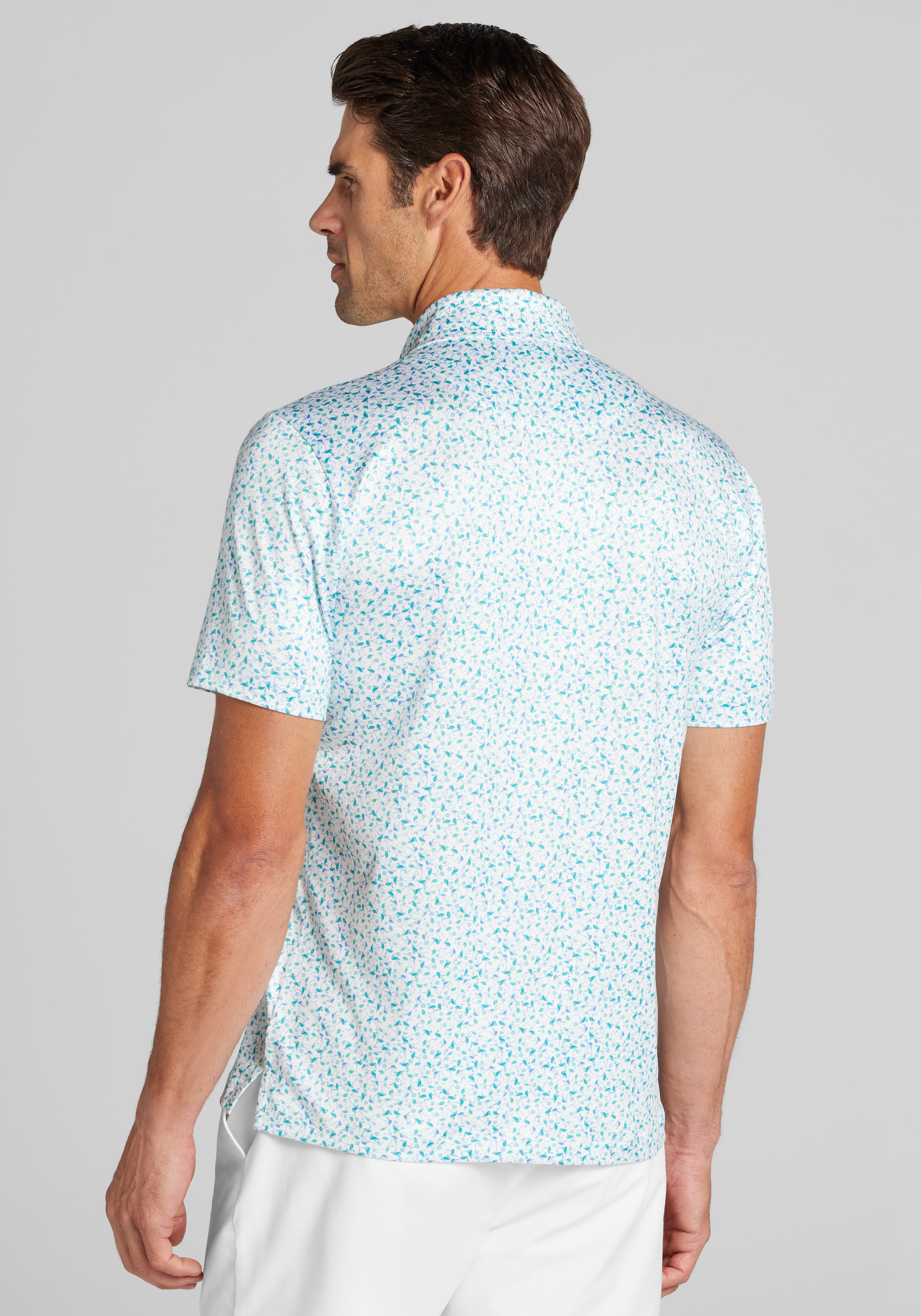 Traveler® Performance Tailored Fit Flamingo Polo