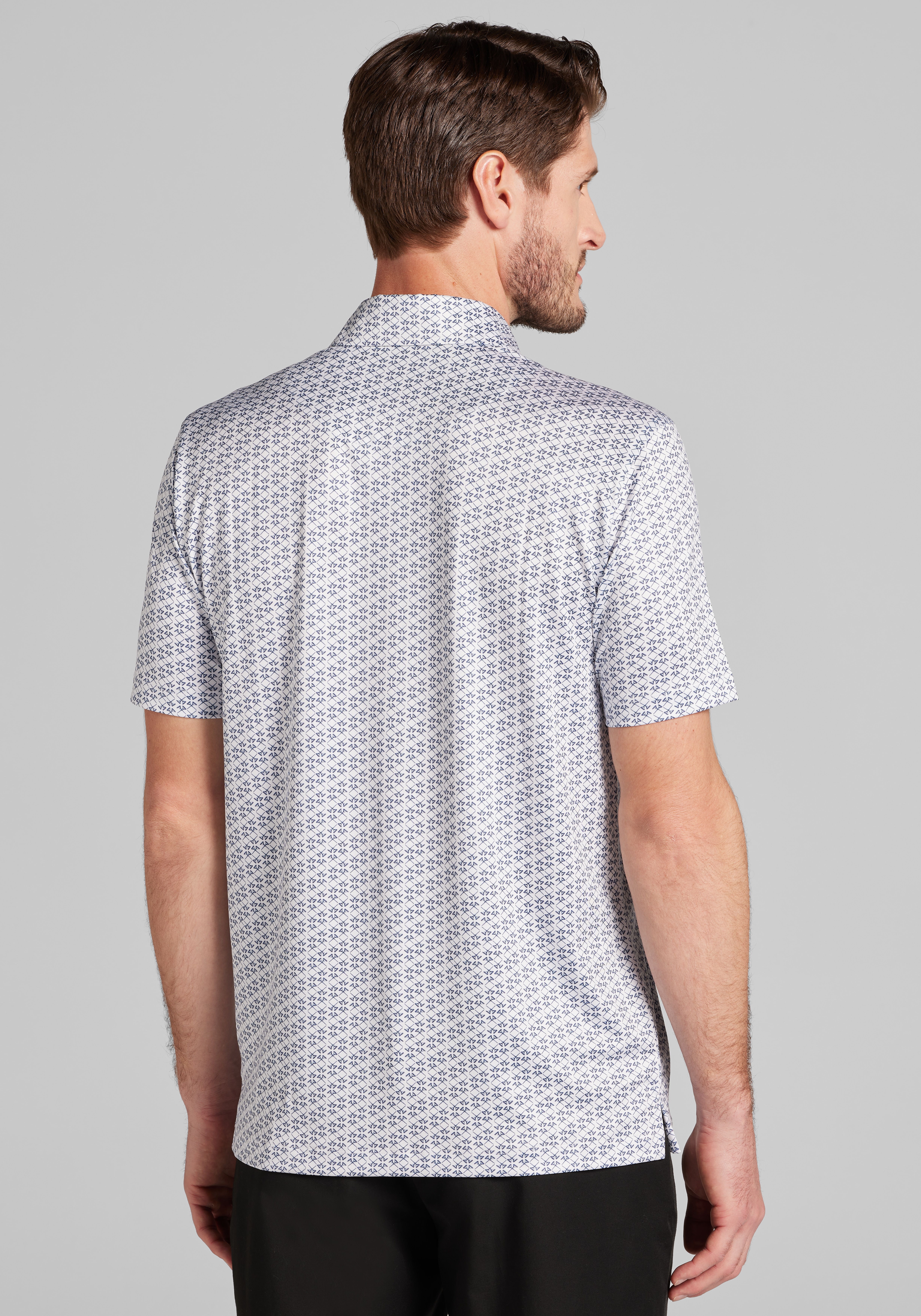 Traveler® Performance Tailored Fit Crossed Golf Tees Polo