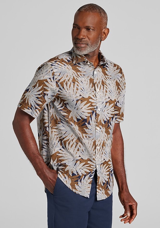 jos a bank short sleeve dress shirts Men's Big & Tall Jos. A. Bank Tailored Fit Short Sleeve Button Front Shirt Clearance at Jos. A. Bank, Bright White/Cream/White, Size 2 X Tall