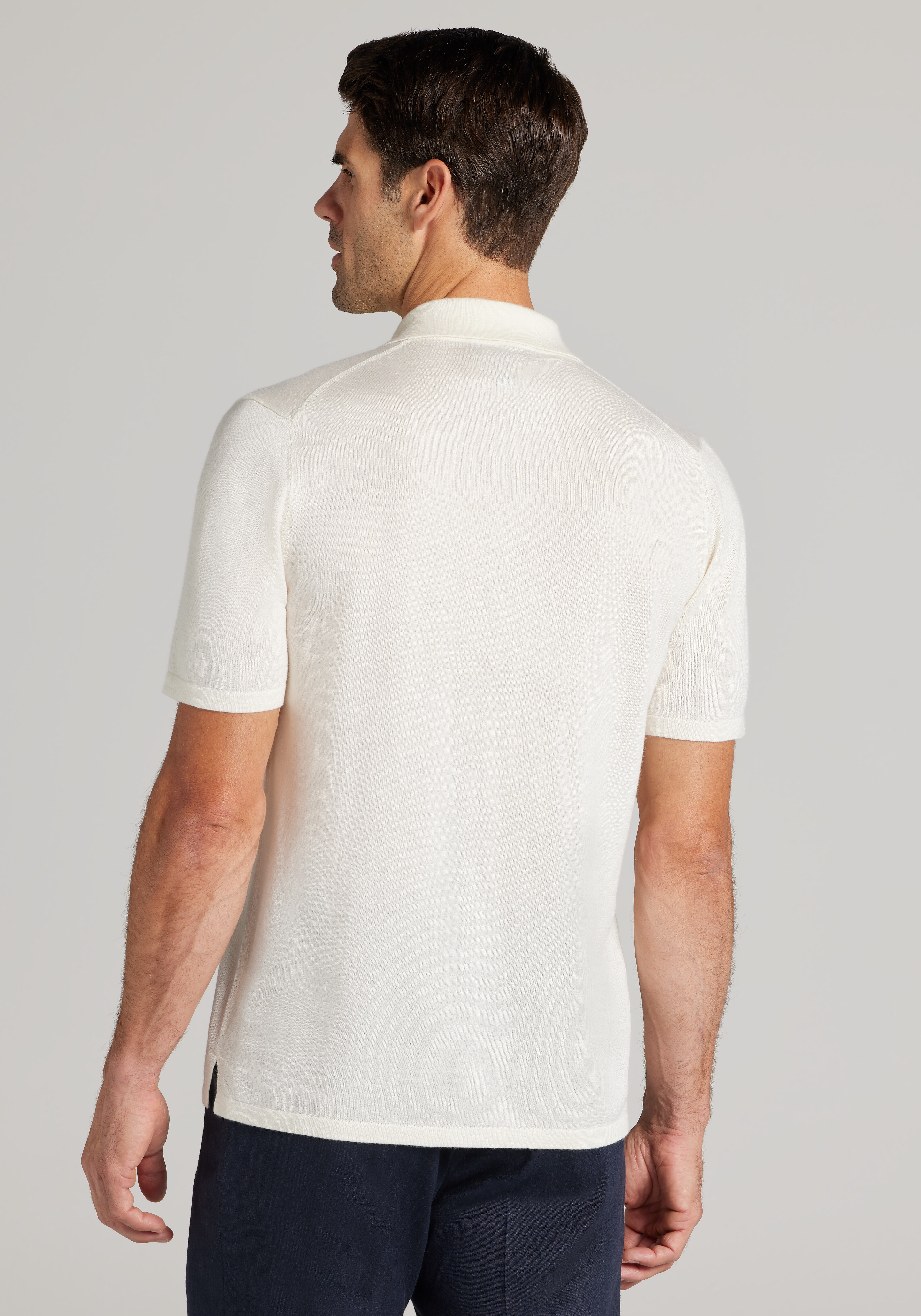 Reserve Collection Tailored Fit Cardigan Front Shirt Sweater