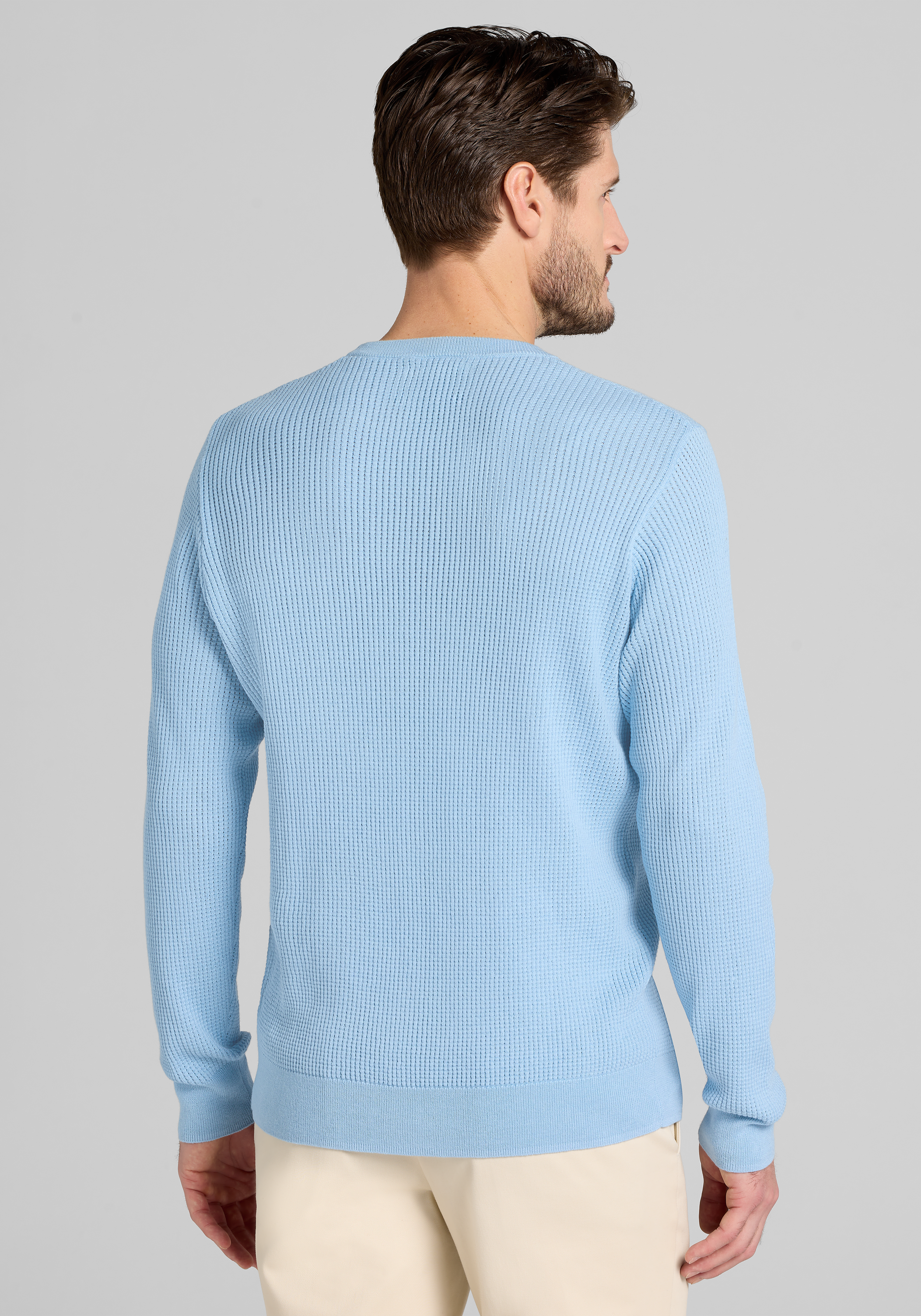 Jos. A. Bank Tailored Fit Lightweight Thermal Crew Sweater