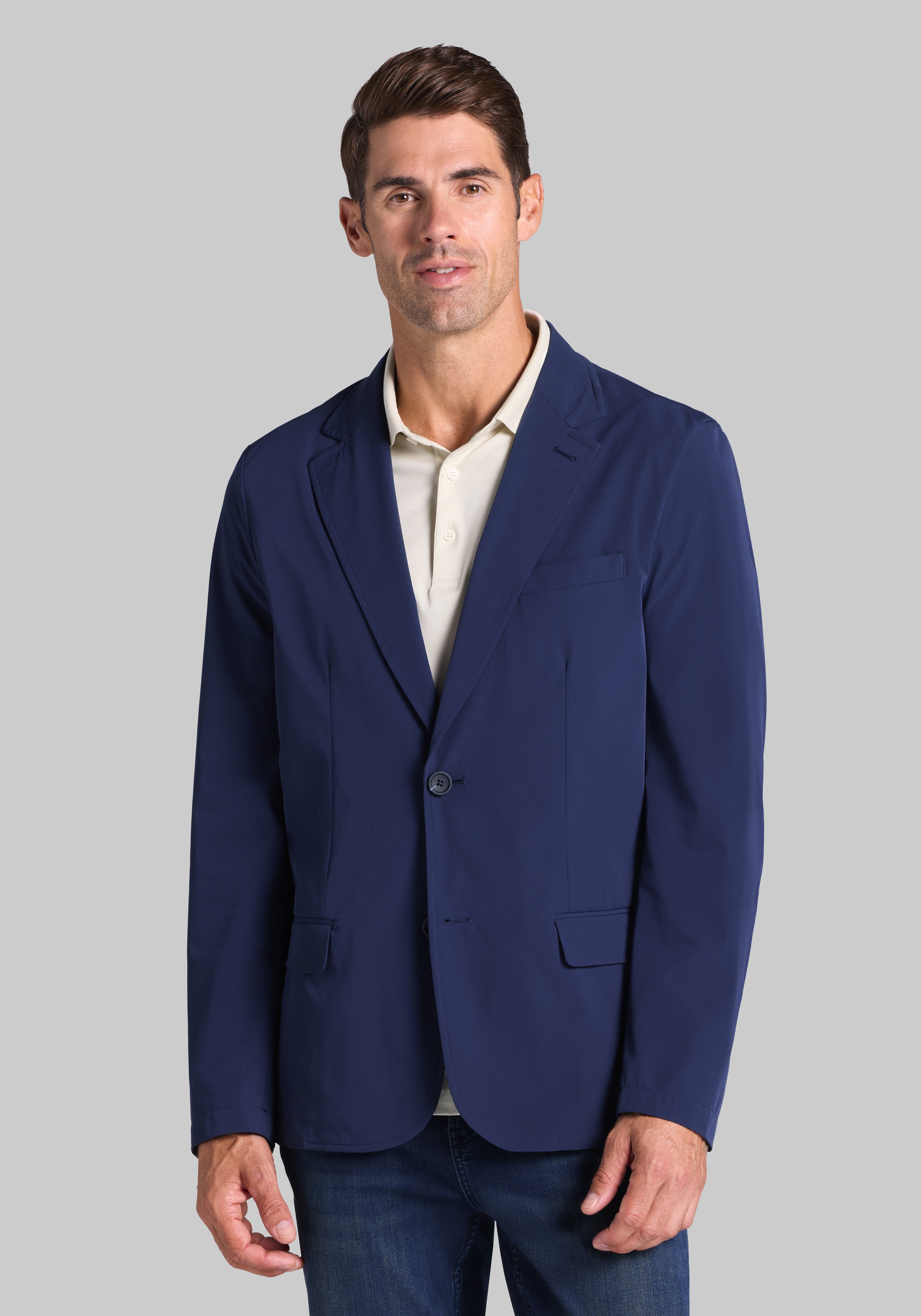 Traveler® Tailored Fit Tech Soft Jacket with Hooded Bib