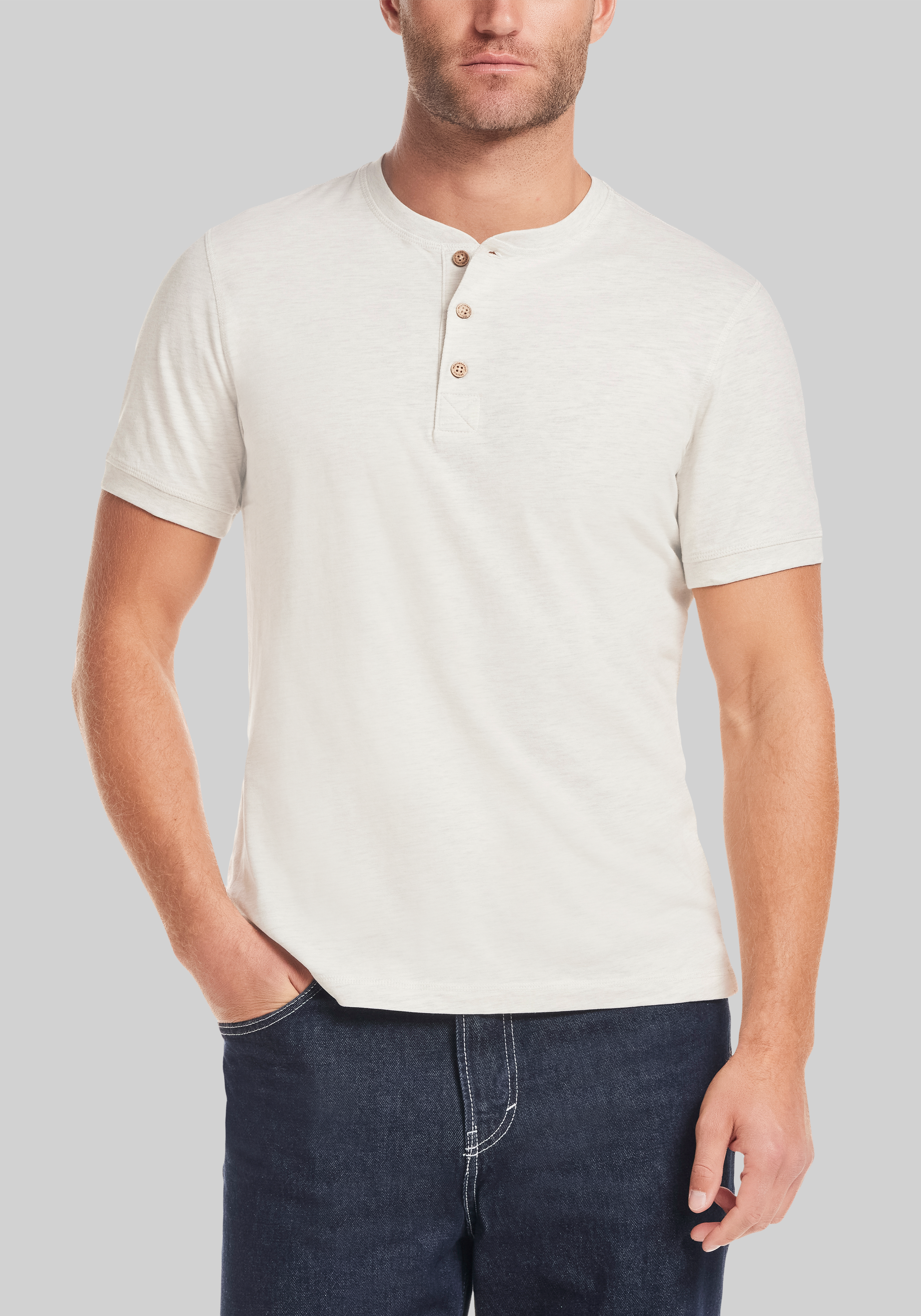 Men's New!, Weatherproof Vintage Traditional Fit Henley - Jos A Bank