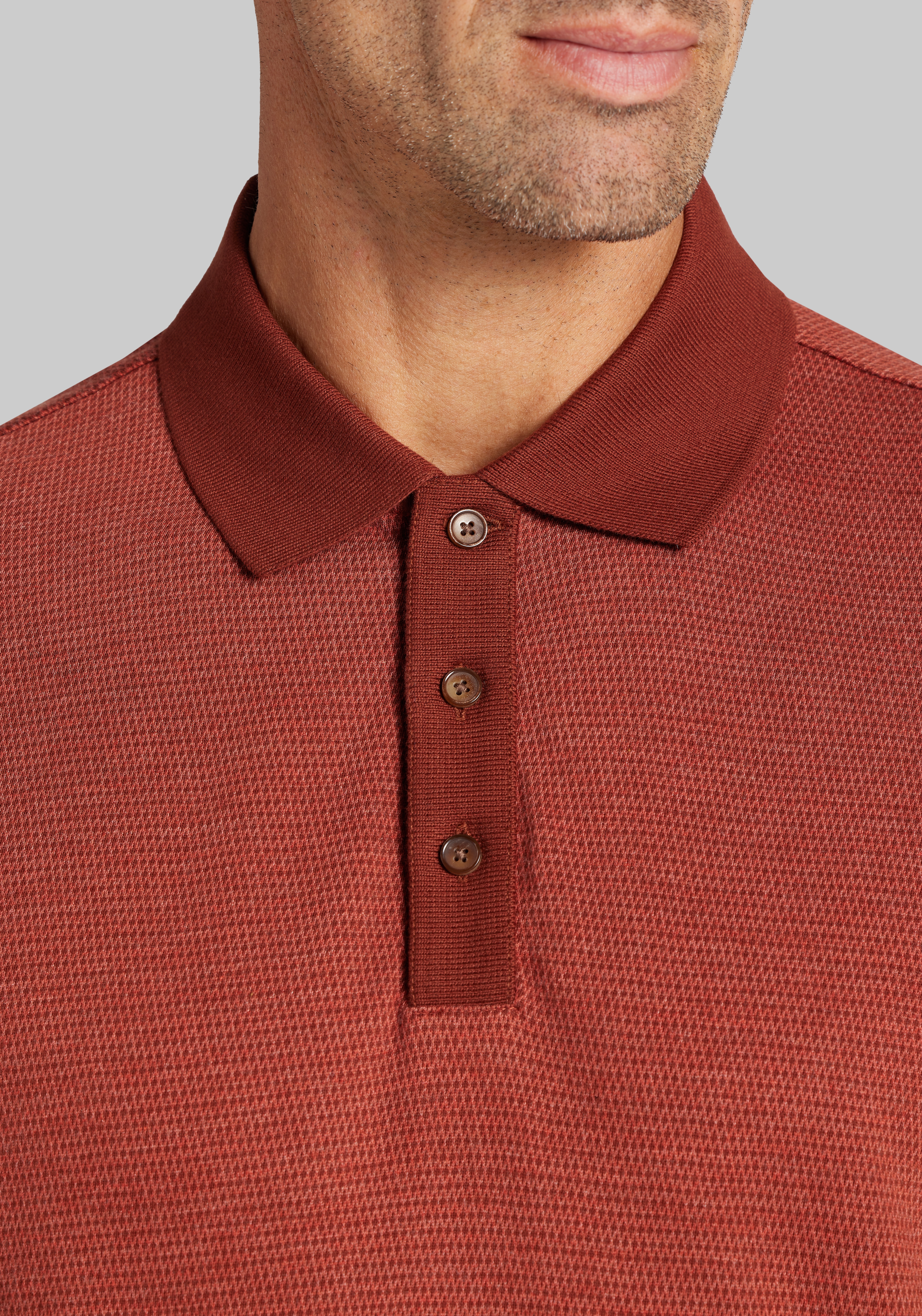 Jos. A. Bank Tailored Fit Short Sleeve Polo