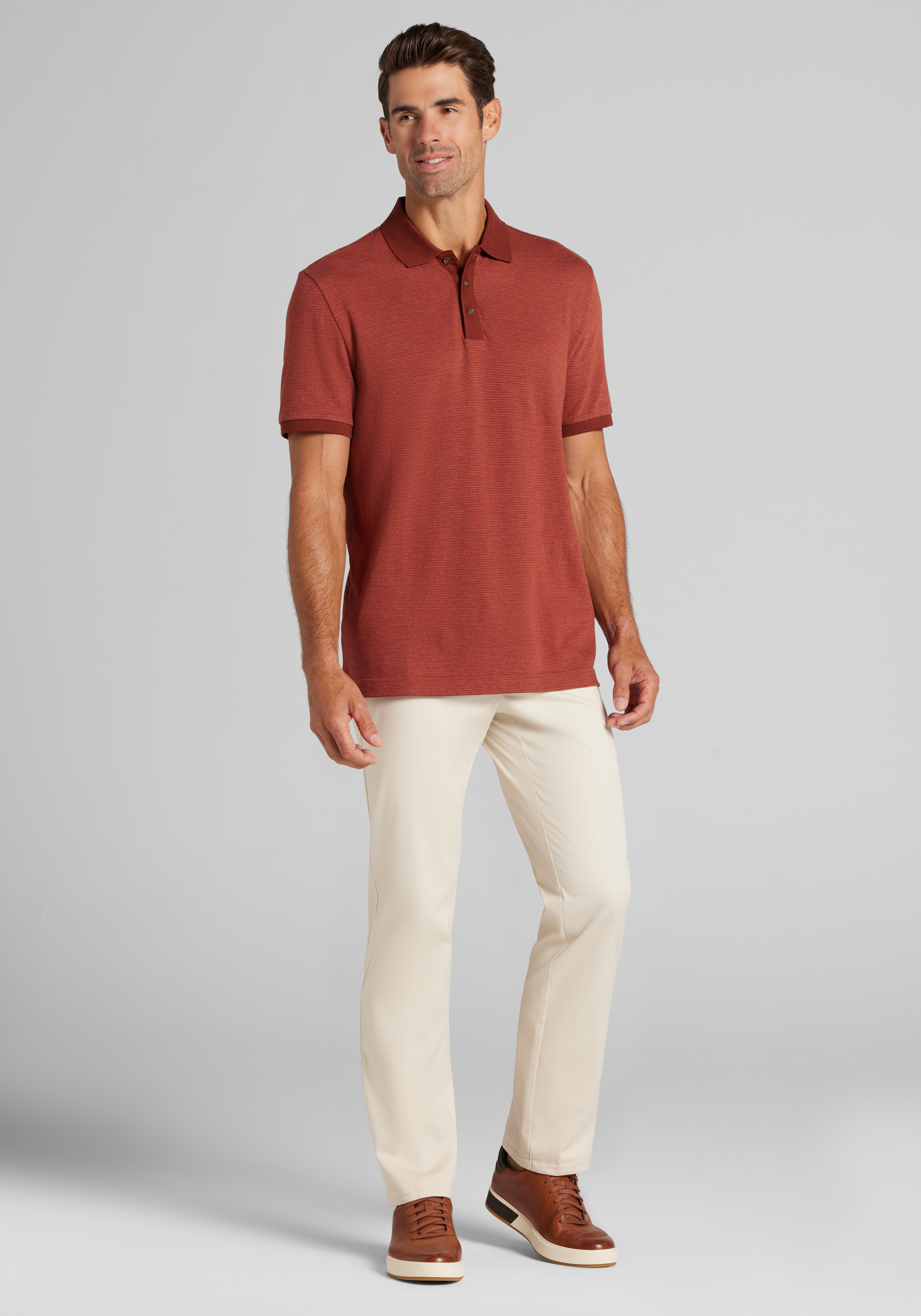 Jos. A. Bank Tailored Fit Short Sleeve Polo