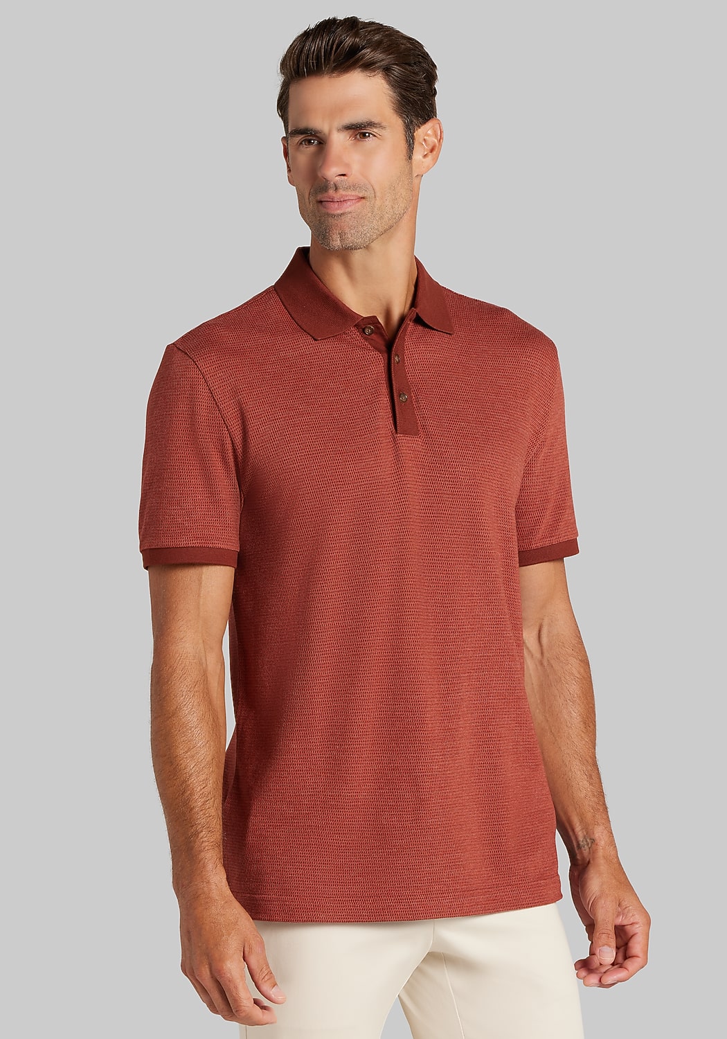Jos. A. Bank Tailored Fit Short Sleeve Polo