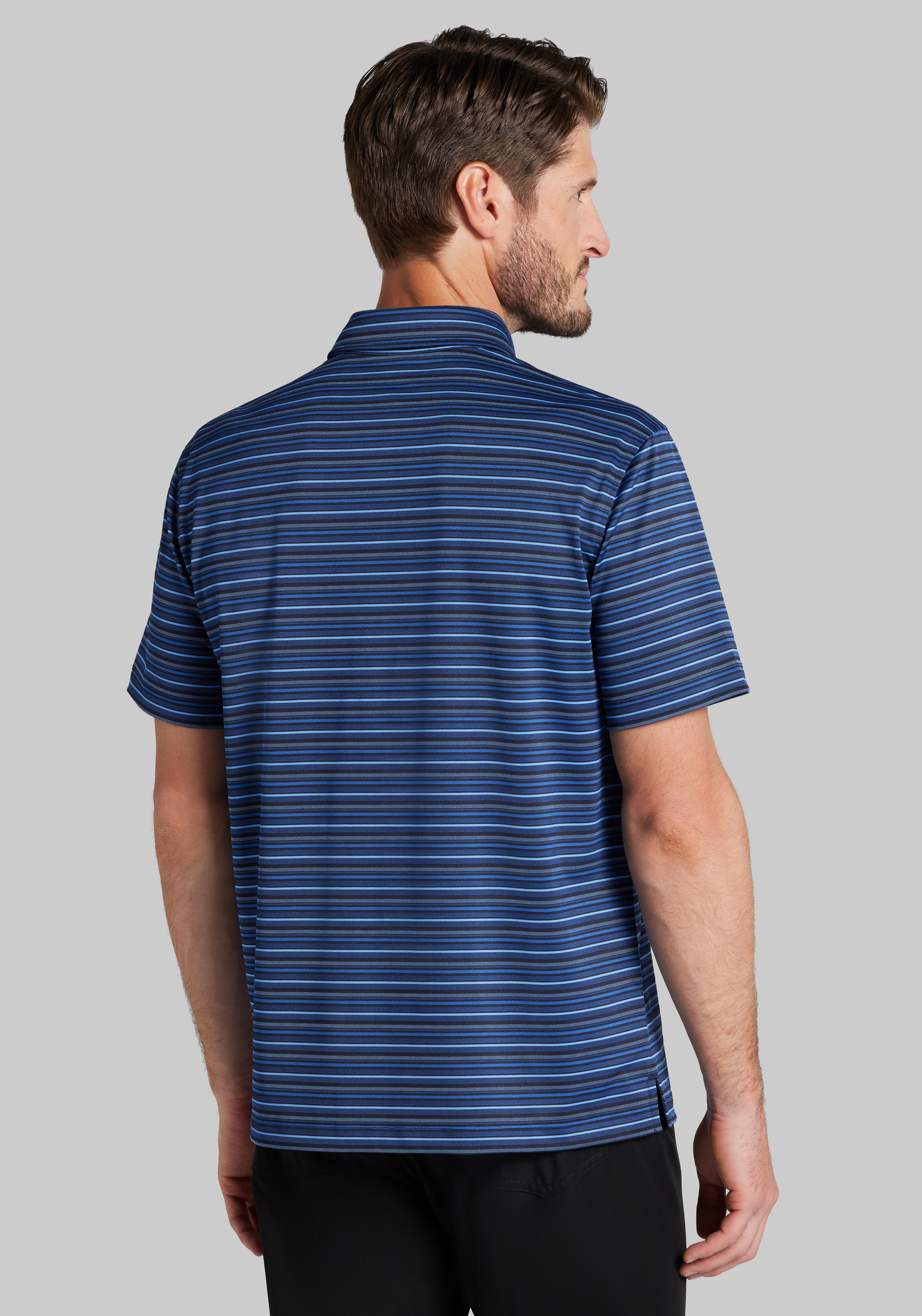 Traveler® Collection Tailored Fit Stripe Polo