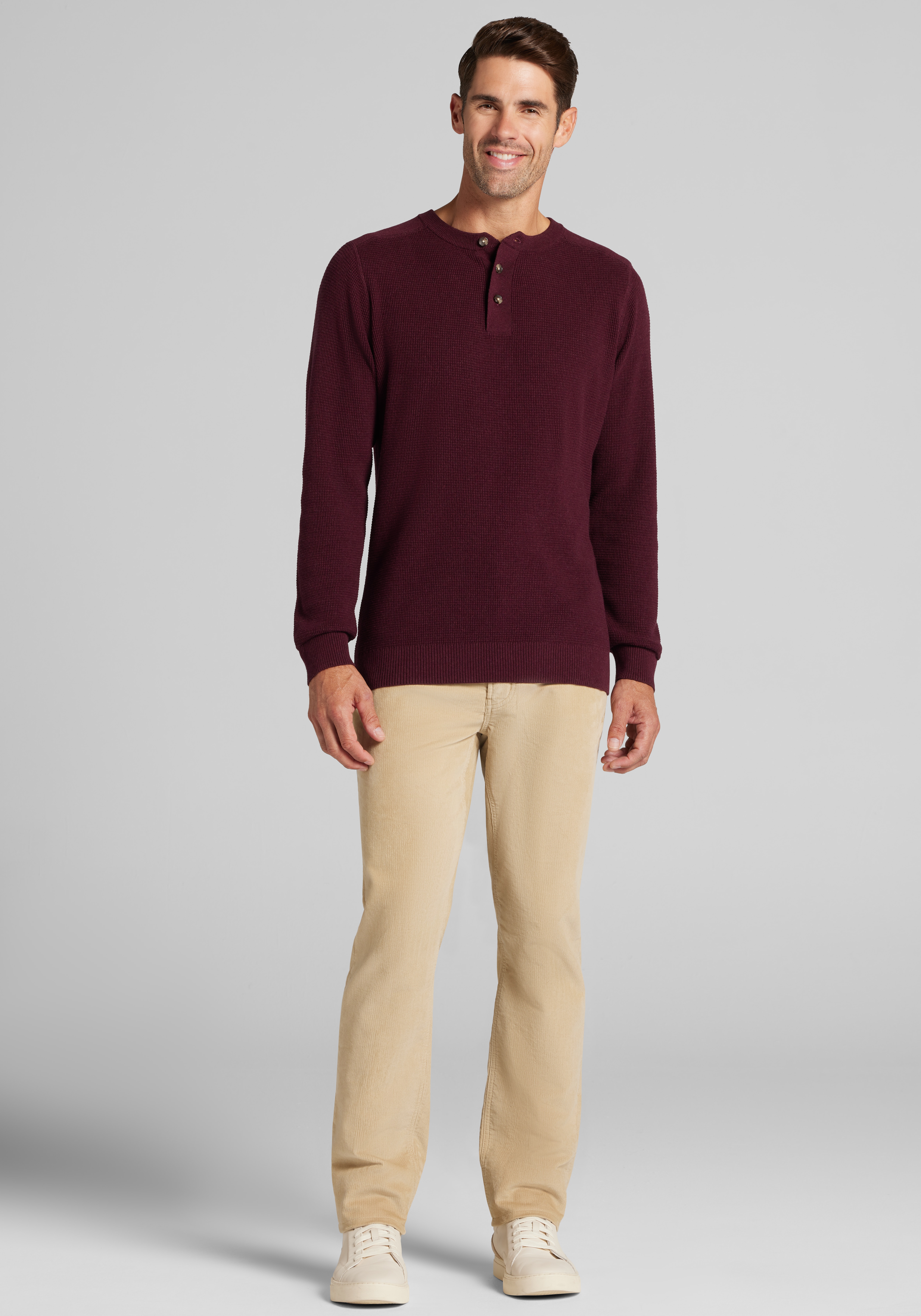 Jos. A. Bank Tailored Fit Henley Sweater