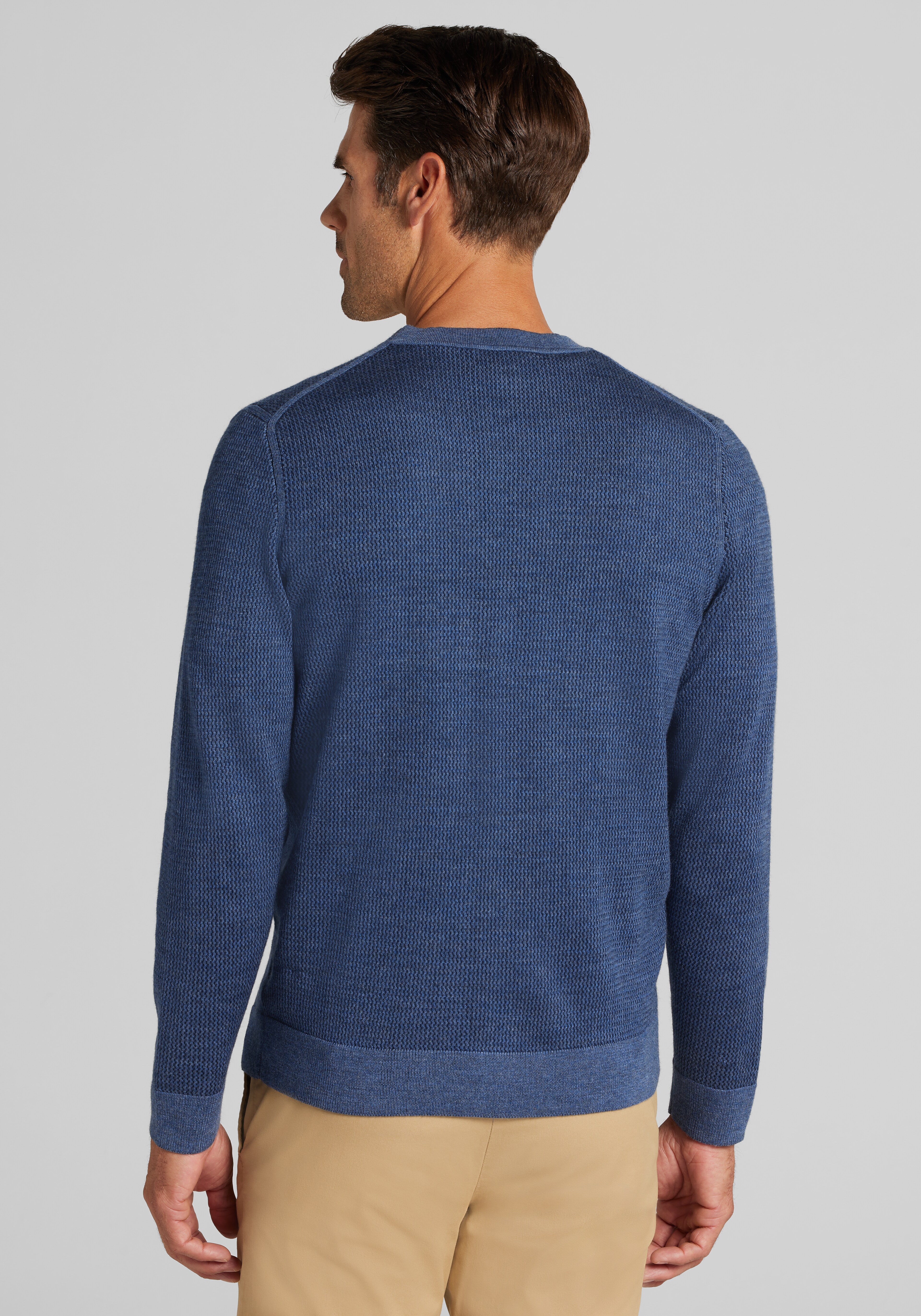 Jos. A. Bank Tailored Fit Wool Blend Cardigan Sweater