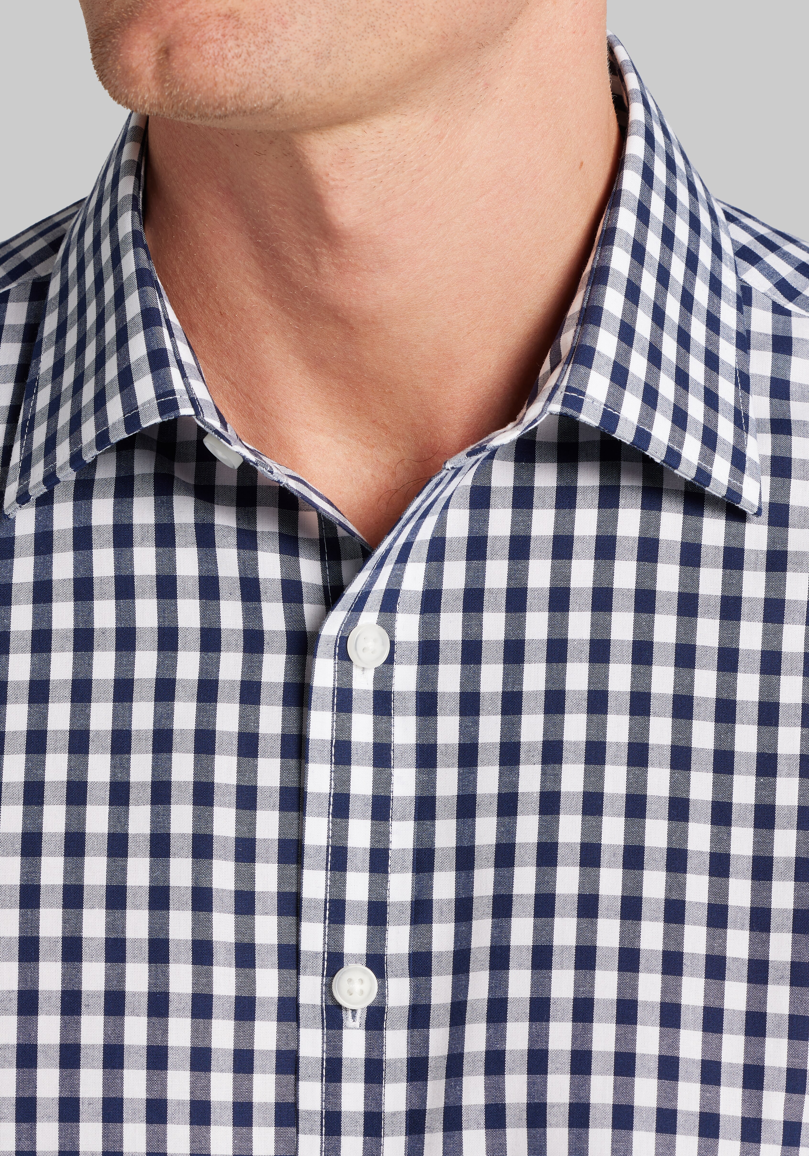 1905 Collection Tailored Fit Buffalo Check Button Up Shirt