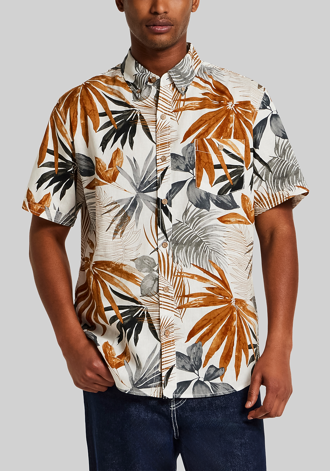 Weatherproof Vintage Traditional Fit Tropical Sportshirt