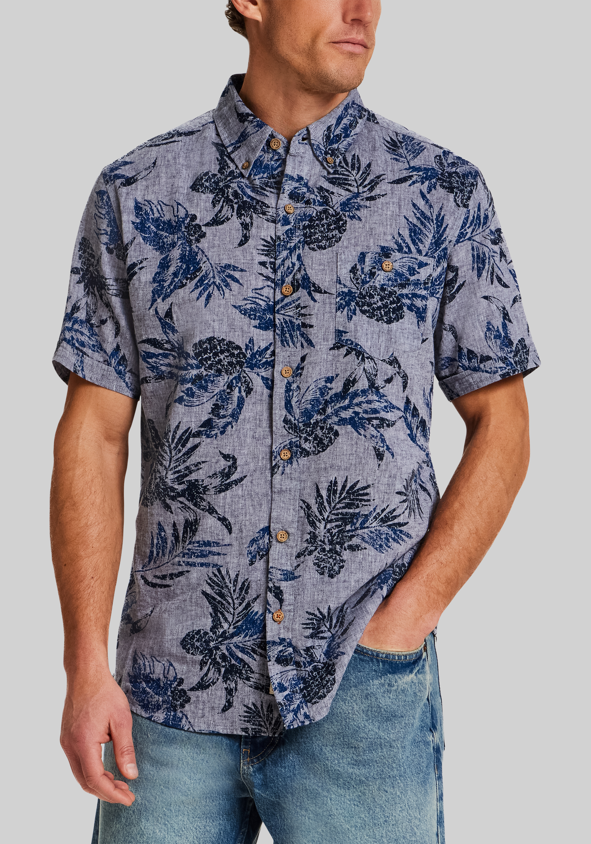 Men's New!, Weatherproof Vintage Traditional Fit Tropical Sportshirt - Jos A Bank