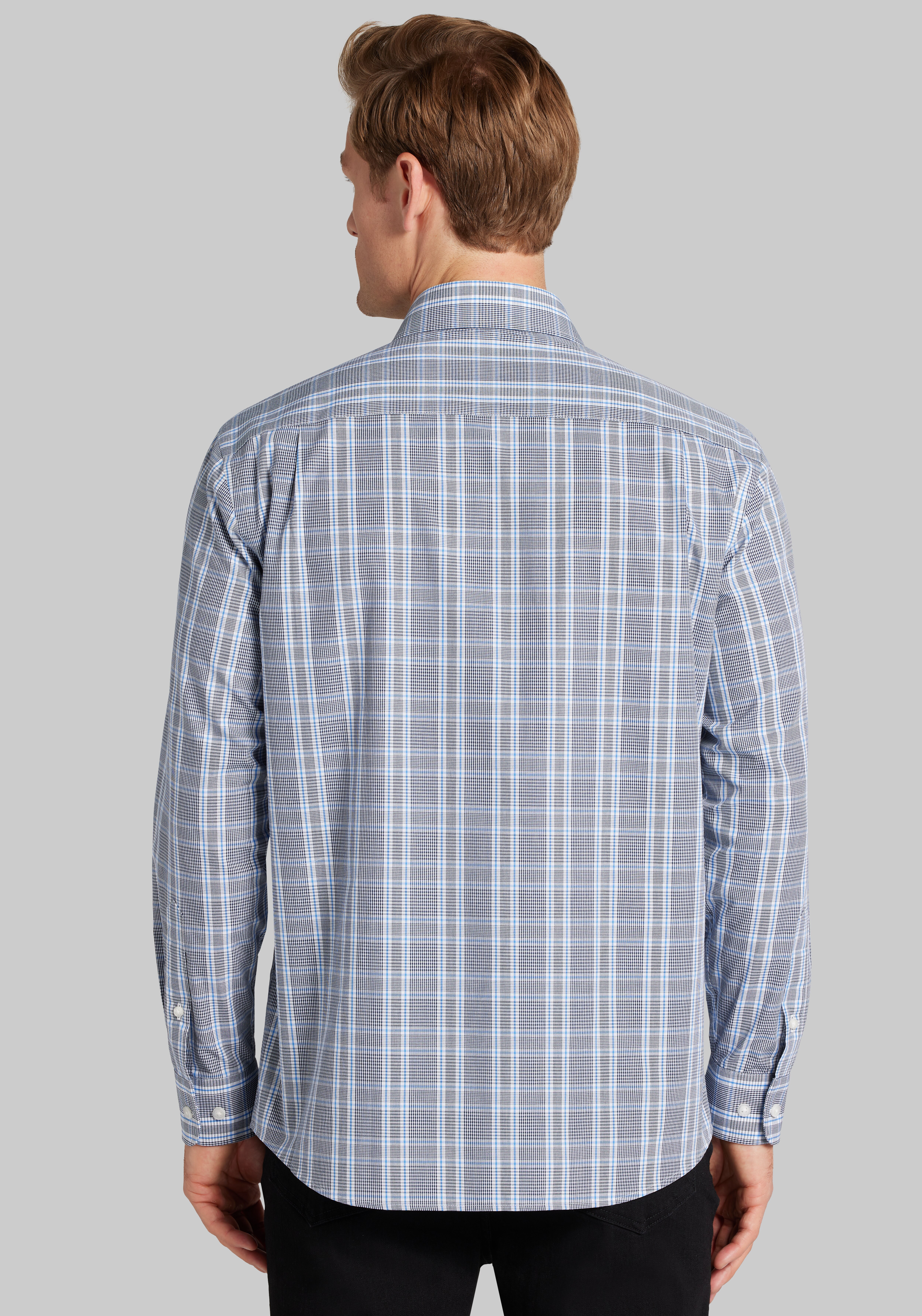 1905 Collection Tailored Fit Glenn Plaid Button Up Shirt