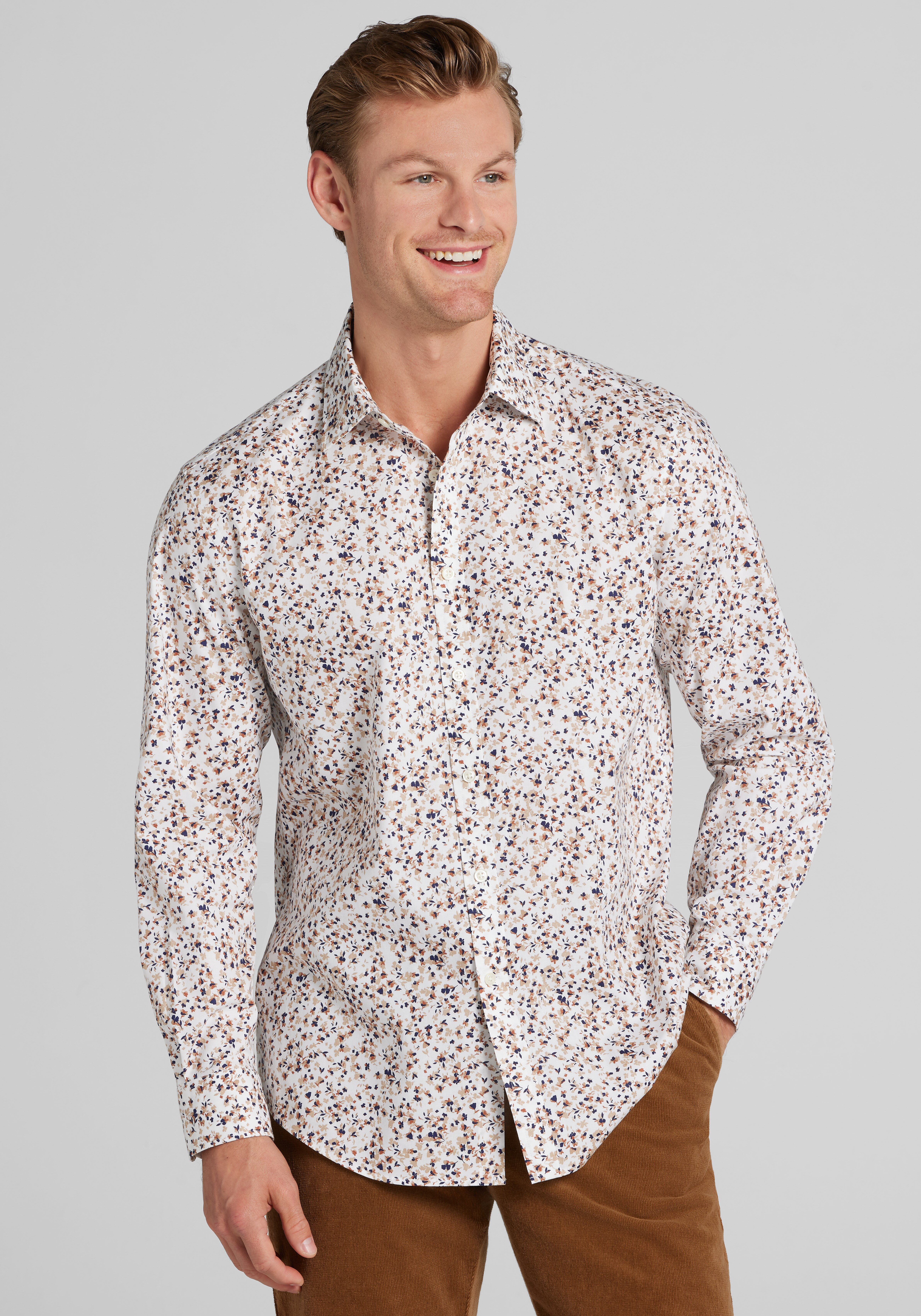 Jos. A. Bank Tailored Fit Liberty Floral Button Up Shirt